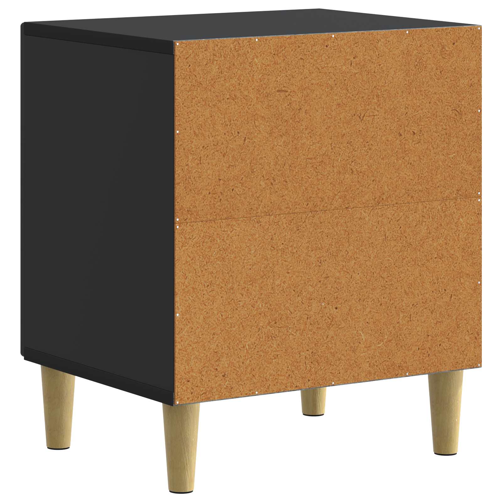 Noćni ormar 2 pcs Crna 43 x 34,5 x 50 cm Konstruirano drvo