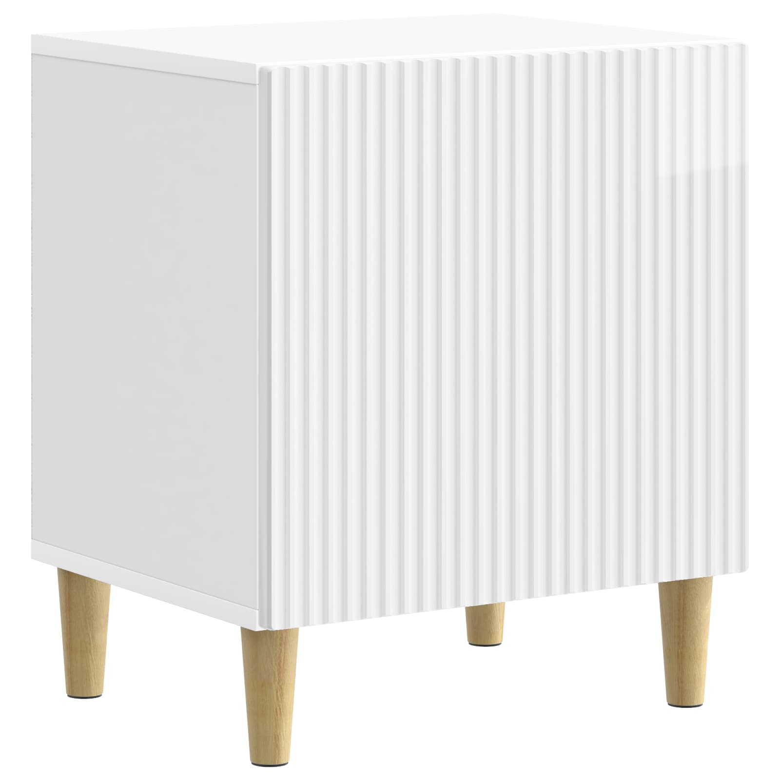 Noćni ormar 2 pcs Bijela visokog sjaja 43 x 34,5 x 50 cm