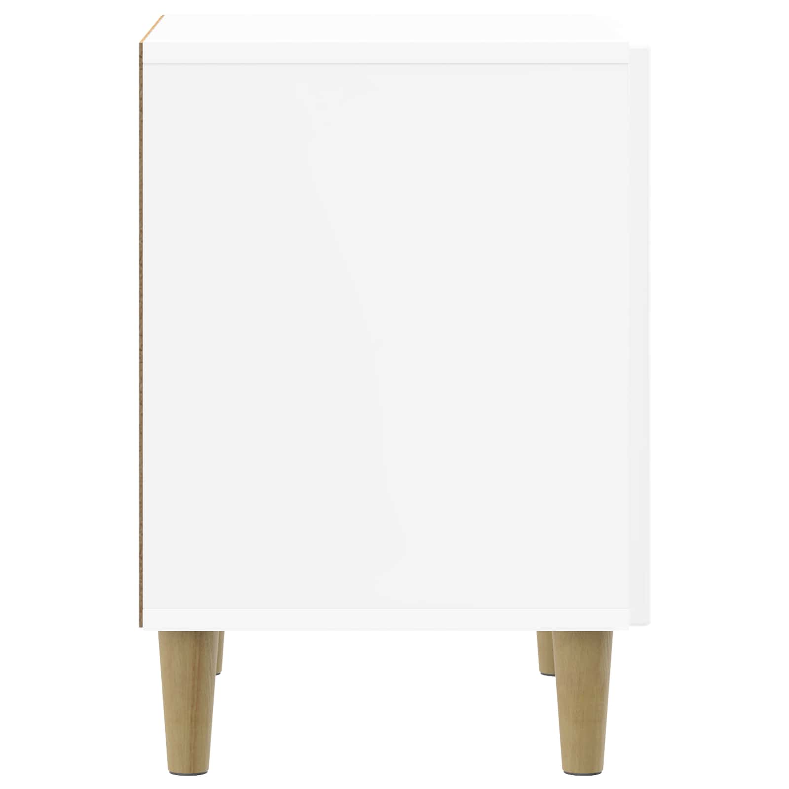 Noćni ormar 2 pcs Bijela visokog sjaja 43 x 34,5 x 50 cm