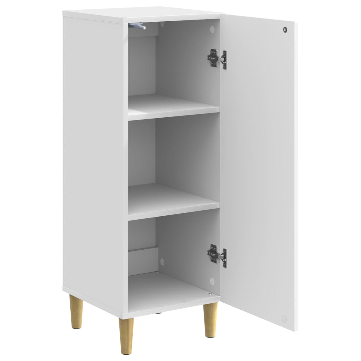 Kreveta Bijela visokog sjaja 33 x 34,5 x 90 cm