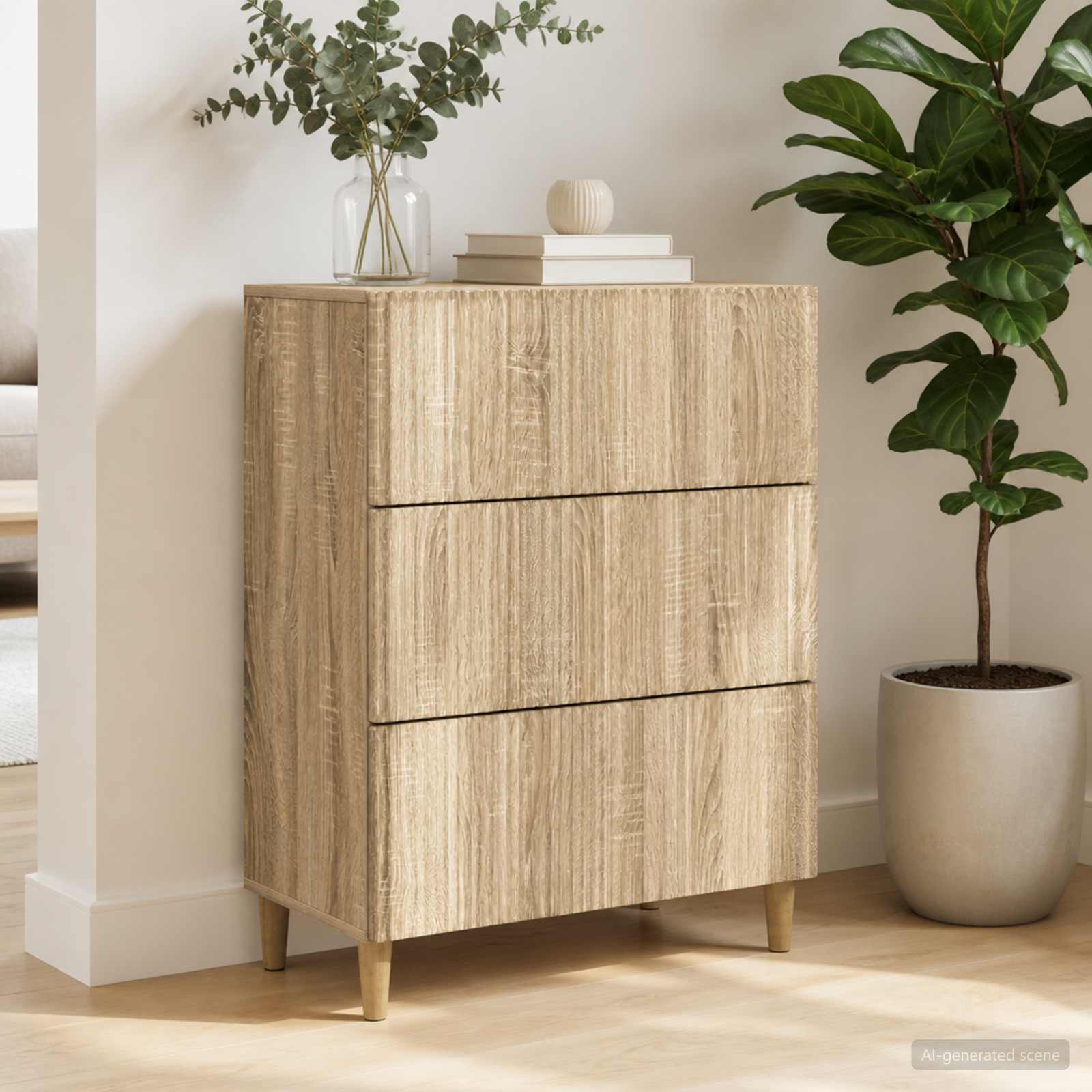 Ormar s ladicama 66 x 34,5 x 90 cm Konstruirano drvo