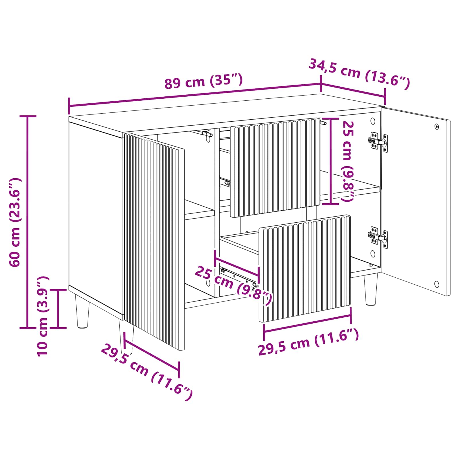 Kreveta Betonska siva 89 x 34,5 x 60 cm Konstruirano drvo