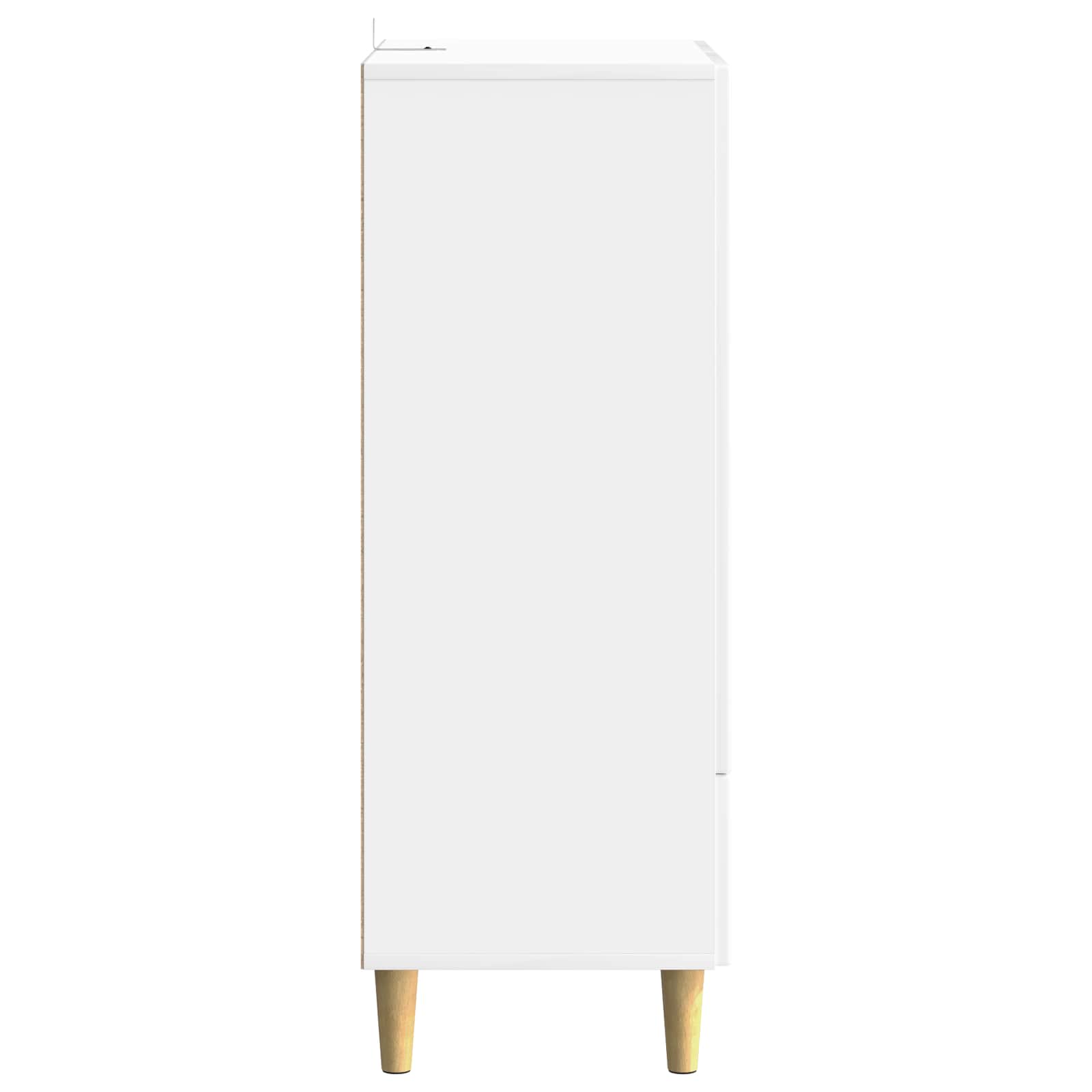 Kreveta s ladicama Bijela visokog sjaja 66 x 34,5 x 95 cm