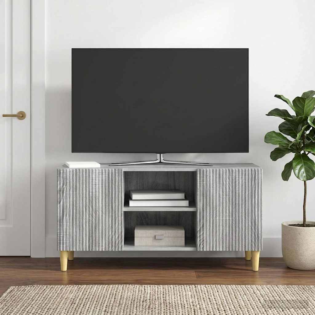 TV ormar 102 x 34,5 x 50 cm Siva sonoma Konstruirano drvo