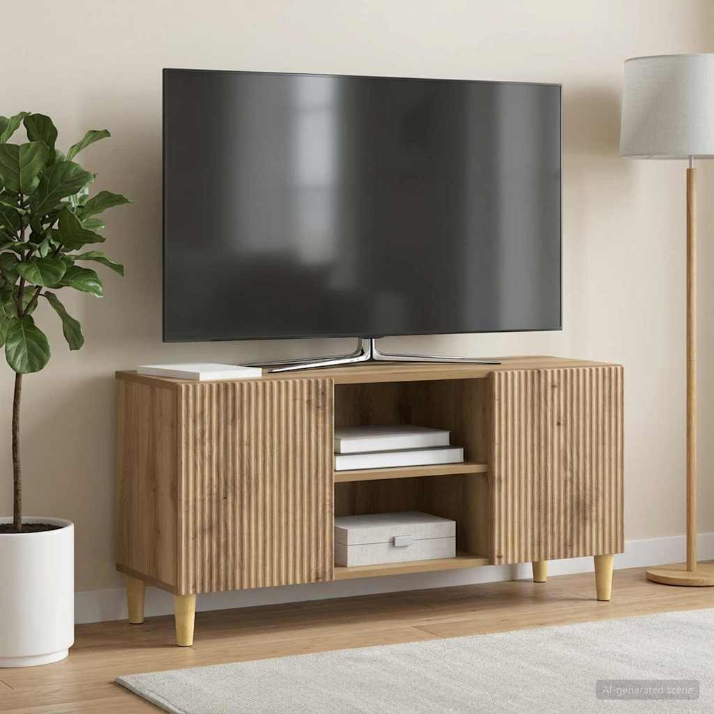 TV ormar 102 x 34,5 x 50 cm Hrast artisan Konstruirano drvo