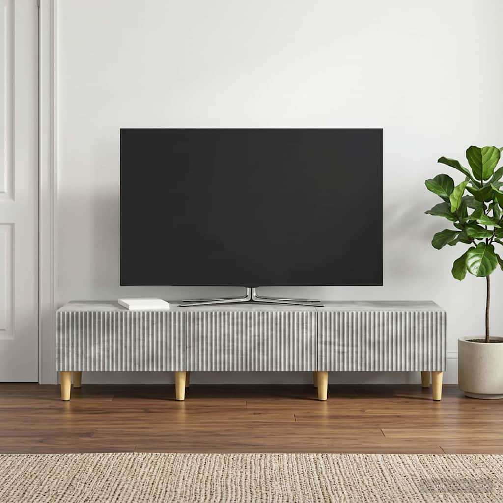 TV ormar Betonska siva 147 x 34,5 x 30 cm Konstruirano drvo