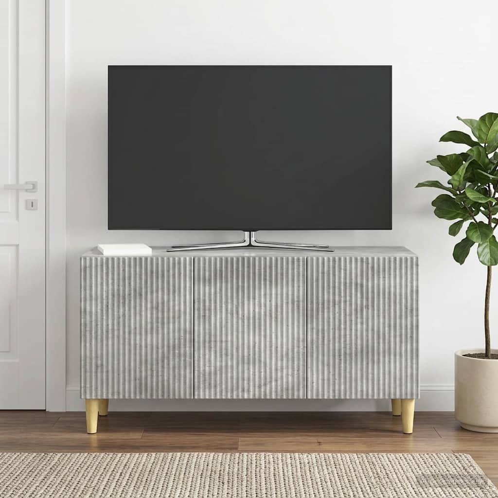 TV ormar Betonska siva 99 x 34,5 x 50 cm Konstruirano drvo
