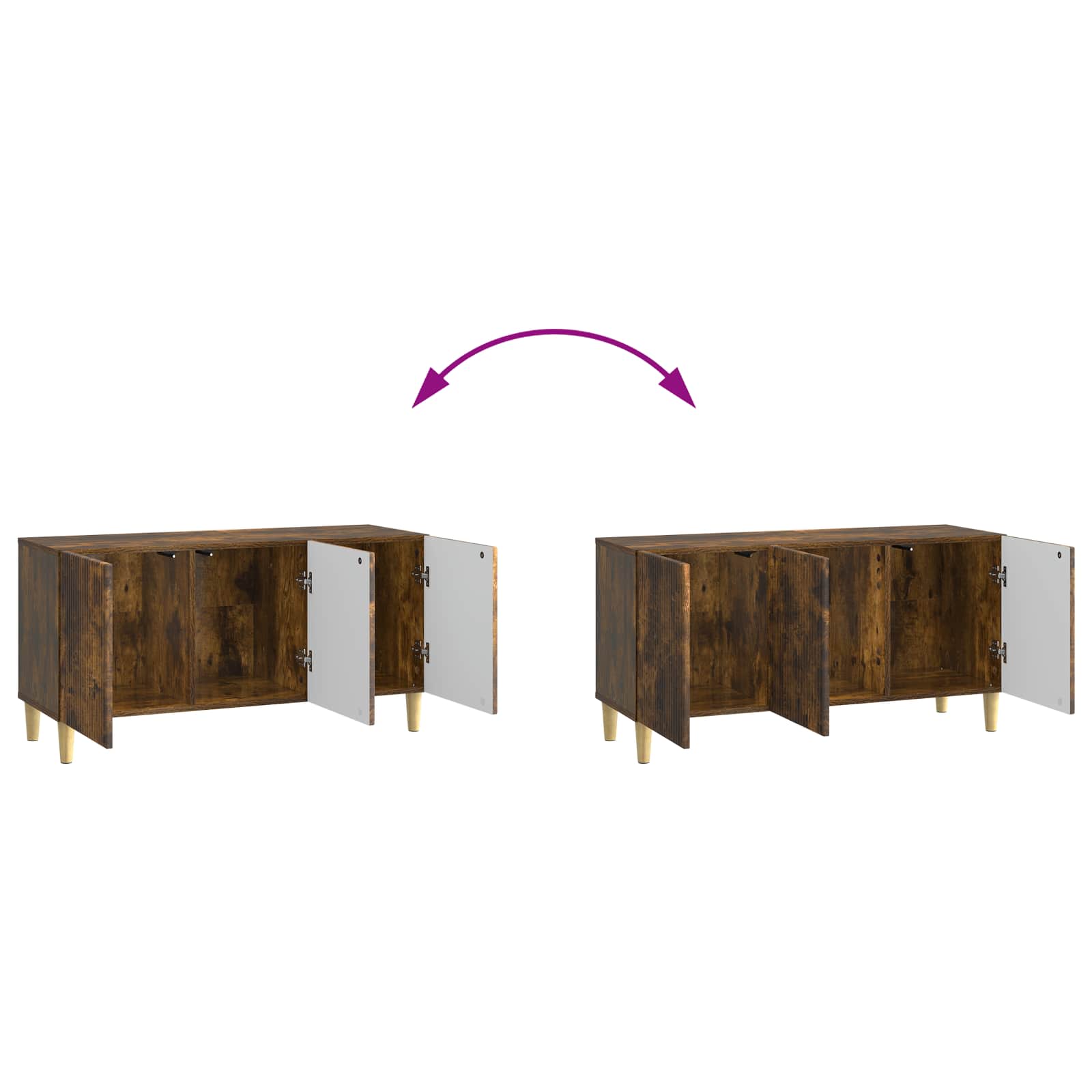 TV ormar Dimljeni hrast 99 x 34,5 x 50 cm Konstruirano drvo