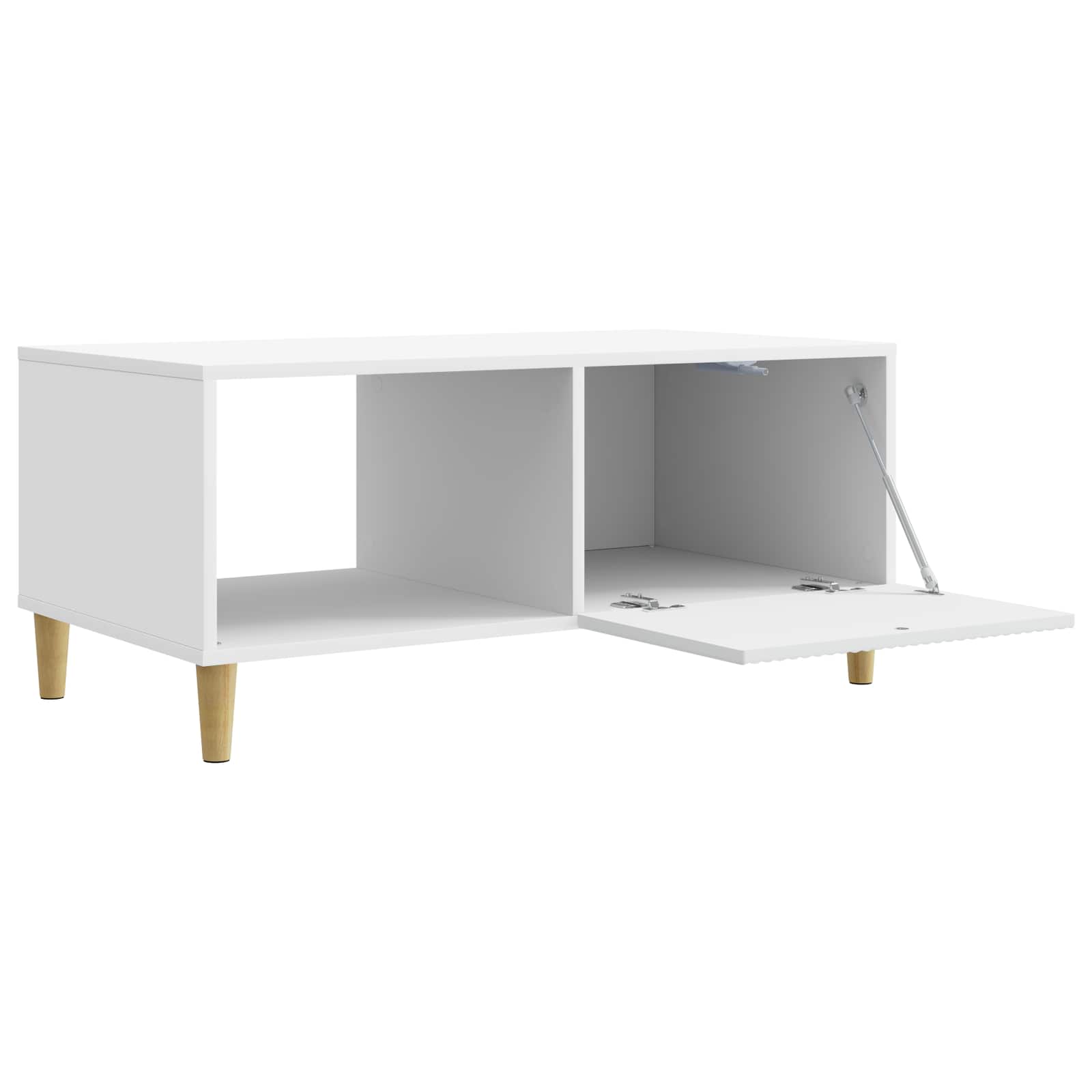 Kava Stol Bijela 90 x 50 x 40 cm Konstruirano drvo