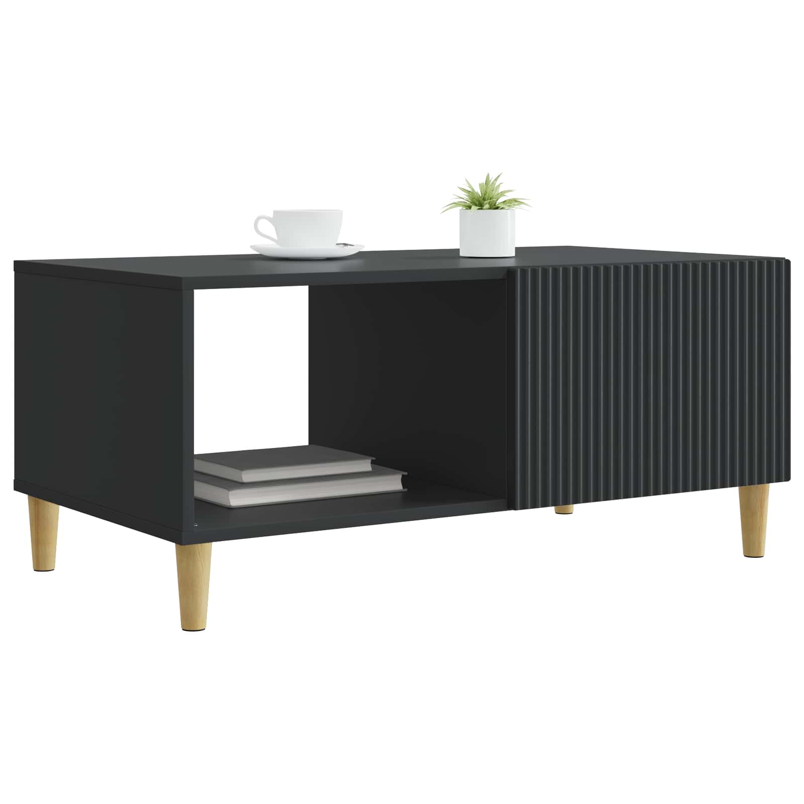 Kava Stol Crna 90 x 50 x 40 cm Konstruirano drvo
