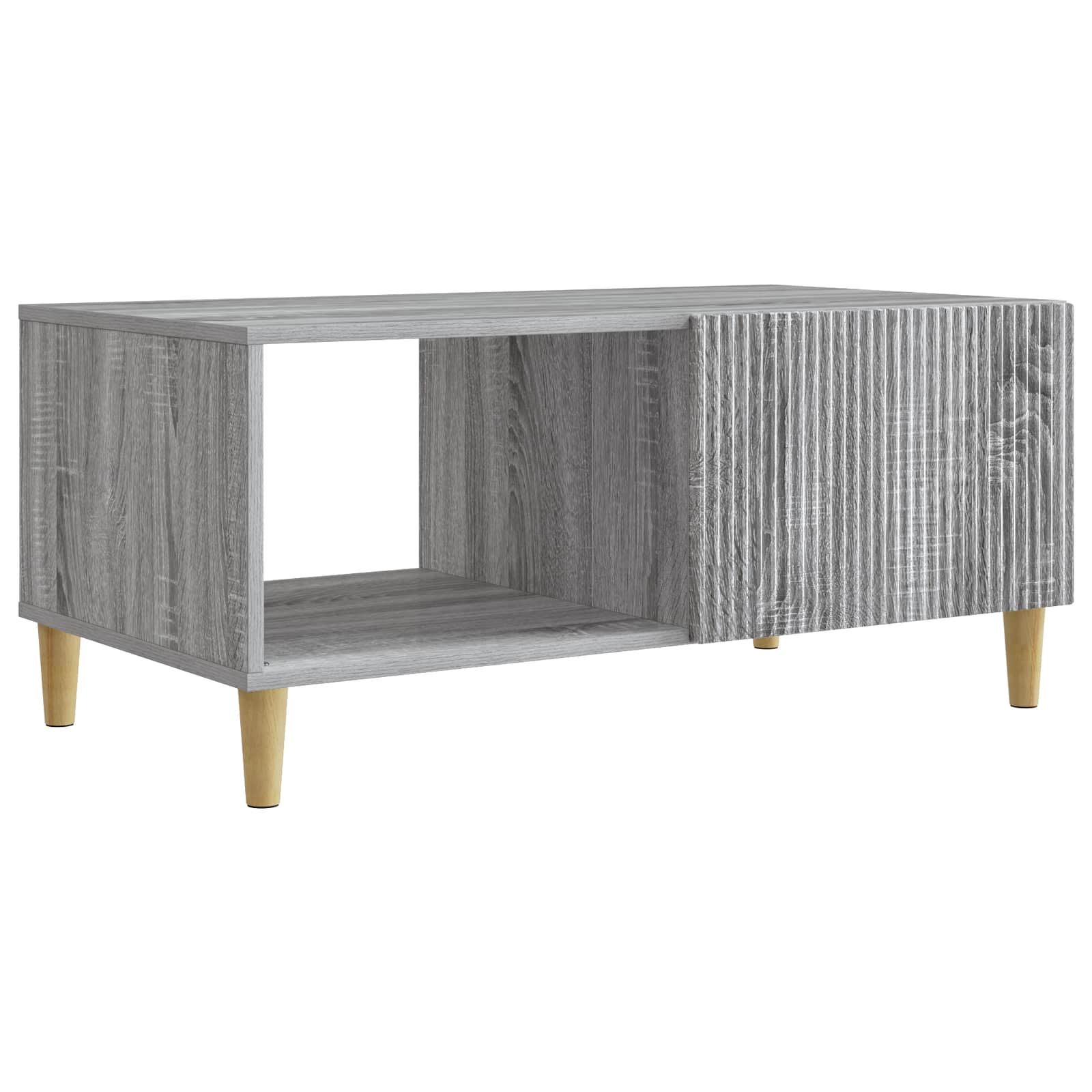 Kava Stol Siva sonoma 90 x 50 x 40 cm Konstruirano drvo