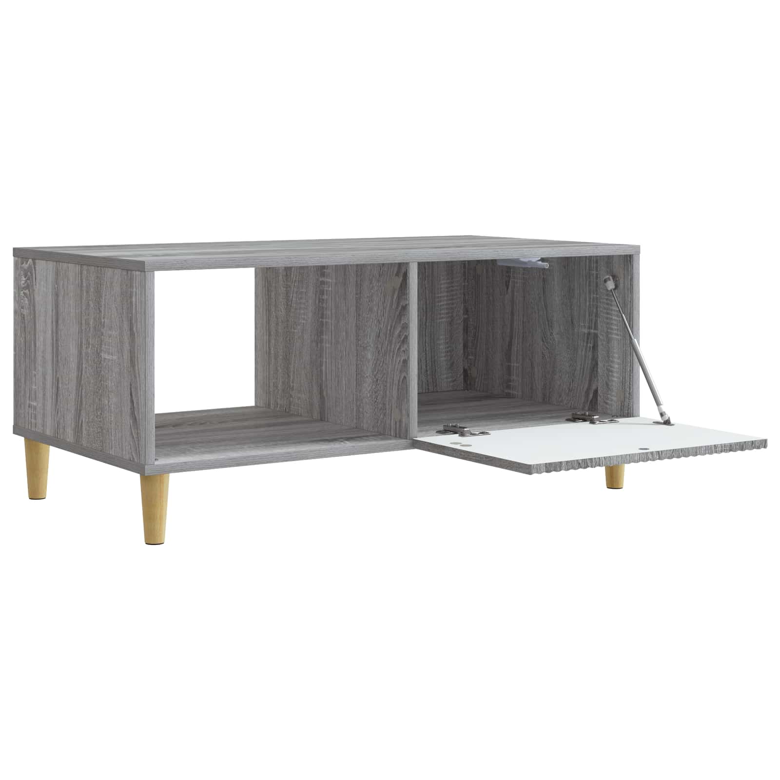 Kava Stol Siva sonoma 90 x 50 x 40 cm Konstruirano drvo