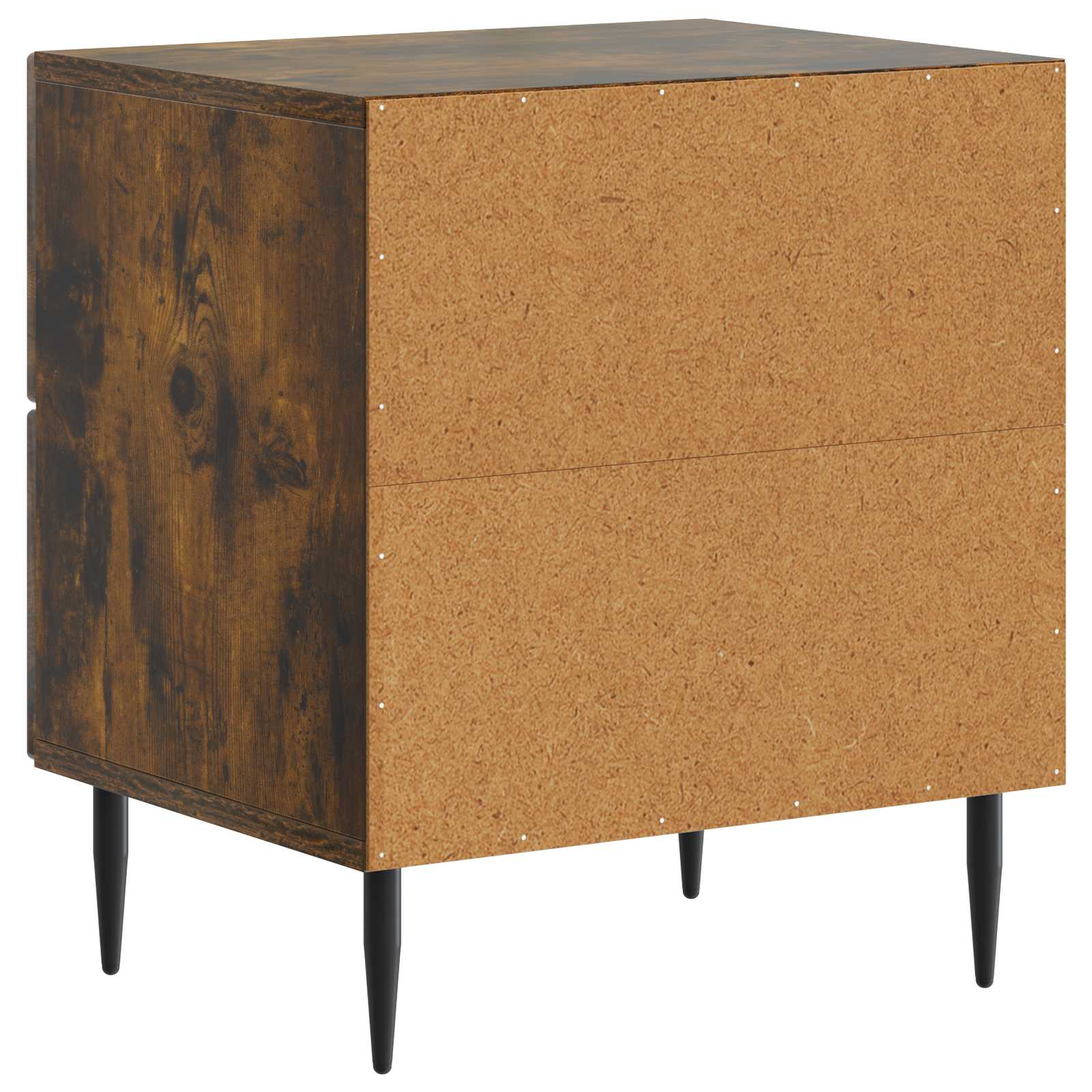 Noćni ormar s ladicama 2 pcs Dimljeni hrast 43 x 34,5 x 47,5 cm