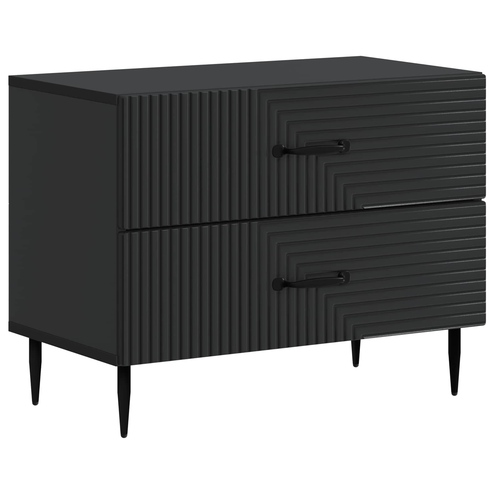 Noćni ormar Crna 62 x 34,5 x 47,5 cm Konstruirano drvo