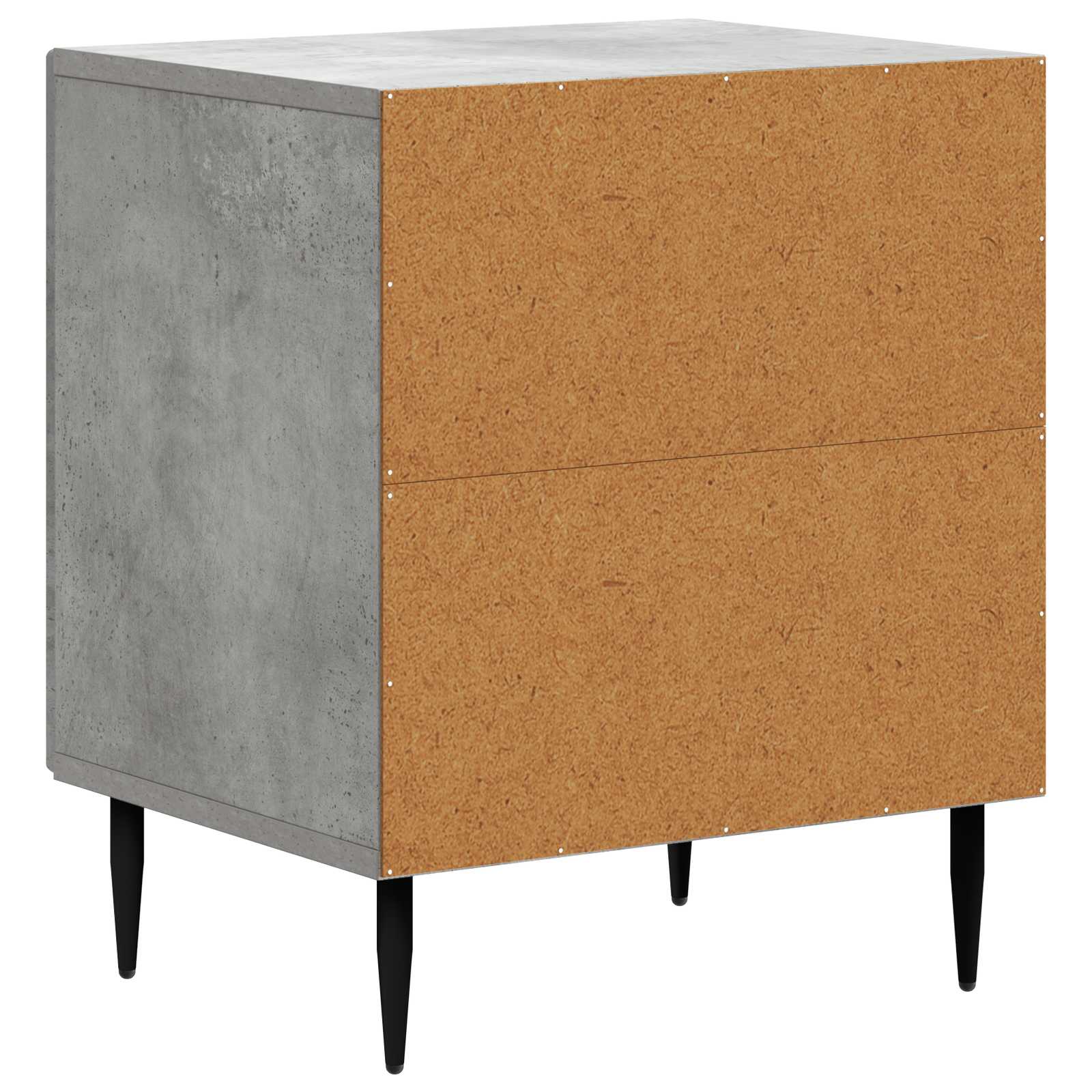Noćni ormar 2 pcs Betonska siva 43 x 34,5 x 50 cm