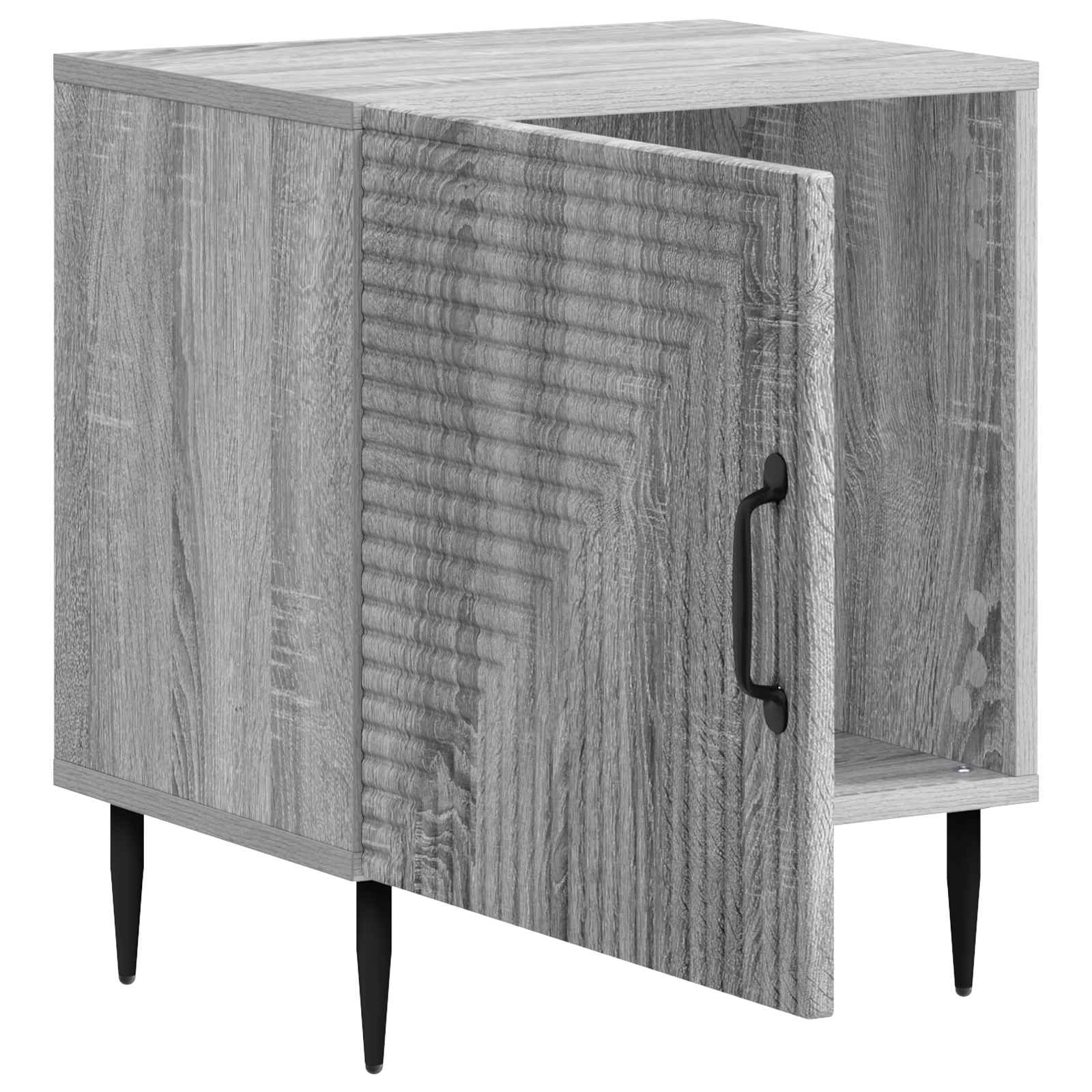 Noćni ormar Siva sonoma 43 x 34,5 x 50 cm Konstruirano drvo