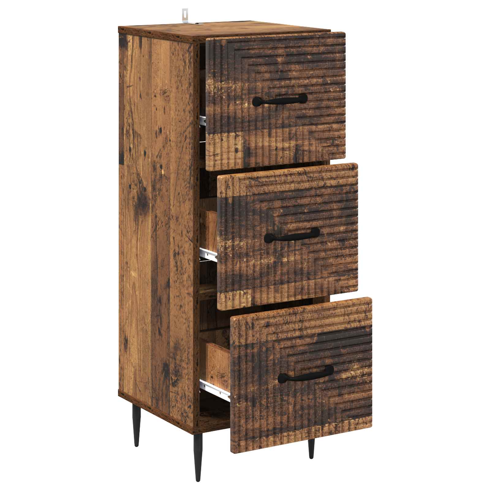 Ormar s ladicama Staro drvo 33 x 34,5 x 89,5 cm