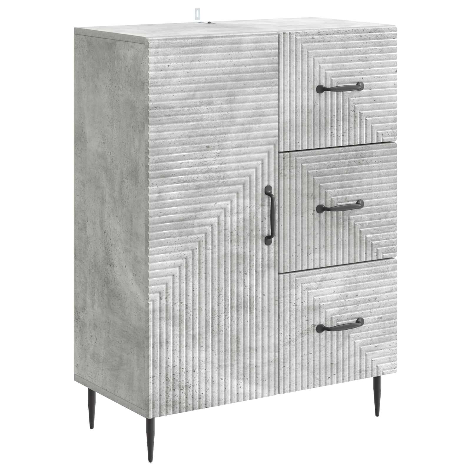 Kreveta Betonska siva 66 x 34,5 x 89,5 cm Konstruirano drvo