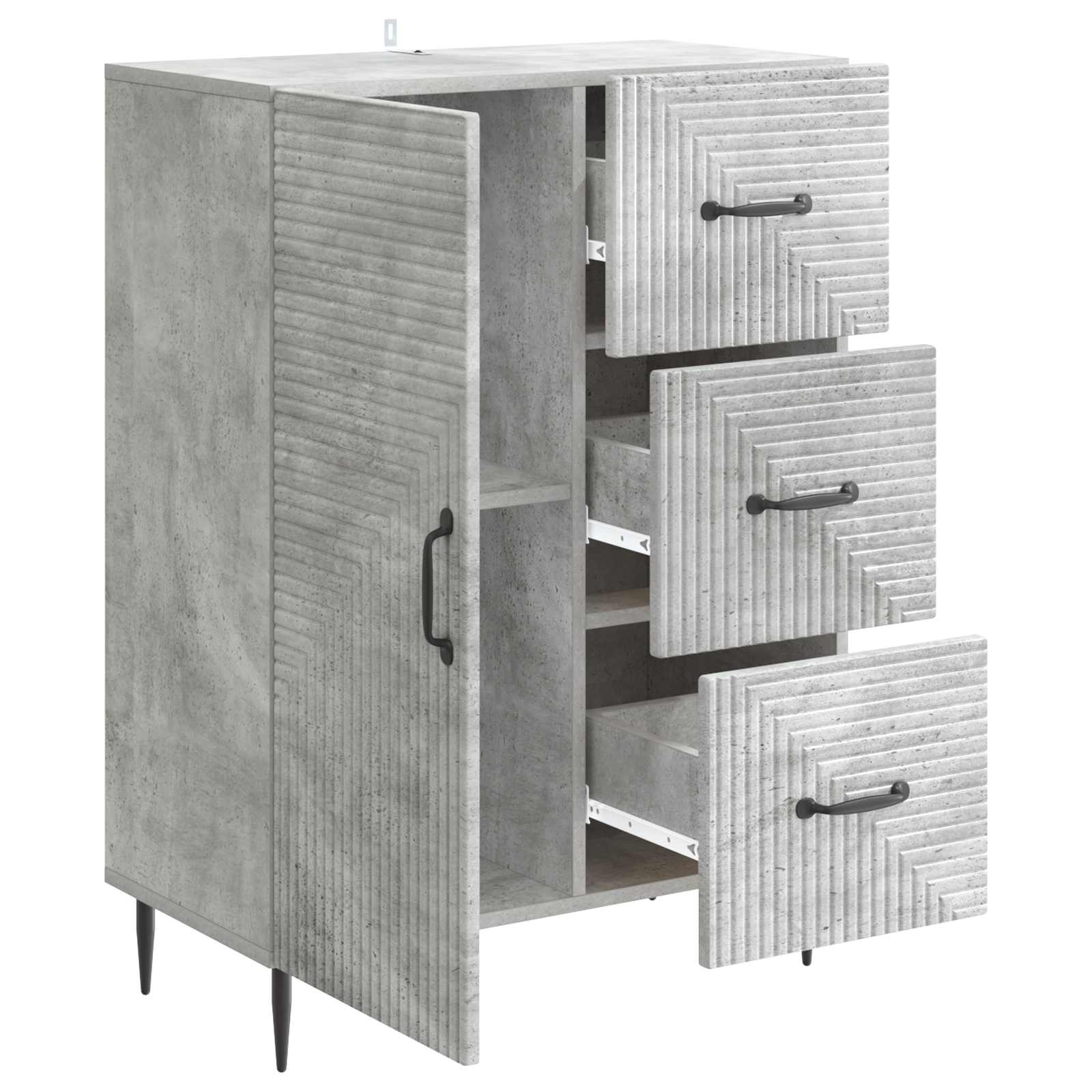 Kreveta Betonska siva 66 x 34,5 x 89,5 cm Konstruirano drvo