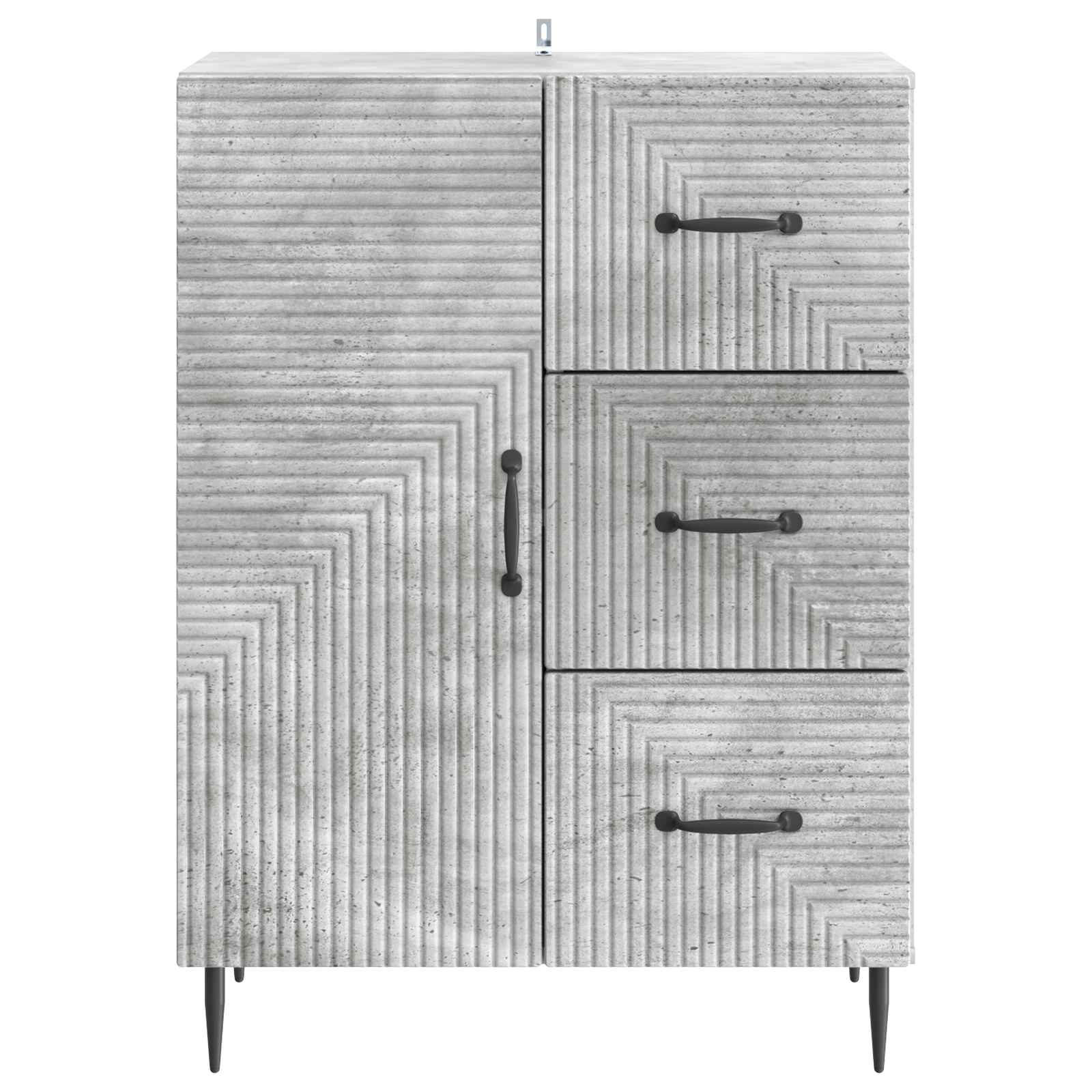 Kreveta Betonska siva 66 x 34,5 x 89,5 cm Konstruirano drvo