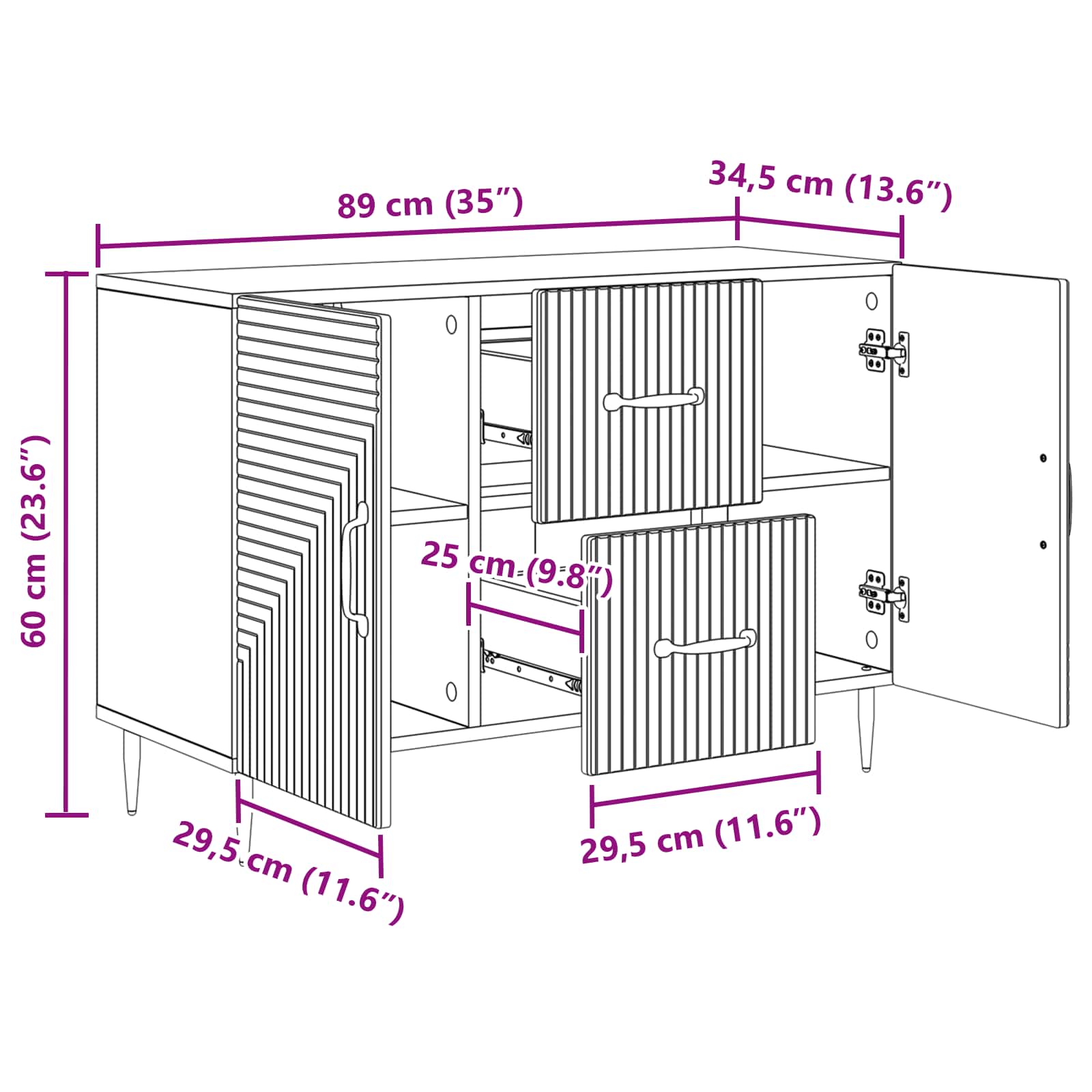 Kreveta Betonska siva 89 x 34,5 x 60 cm Konstruirano drvo