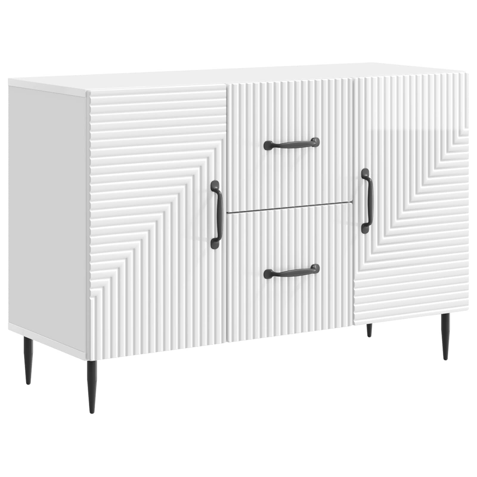 Kreveta s ladicama Bijela visokog sjaja 89 x 34,5 x 60 cm