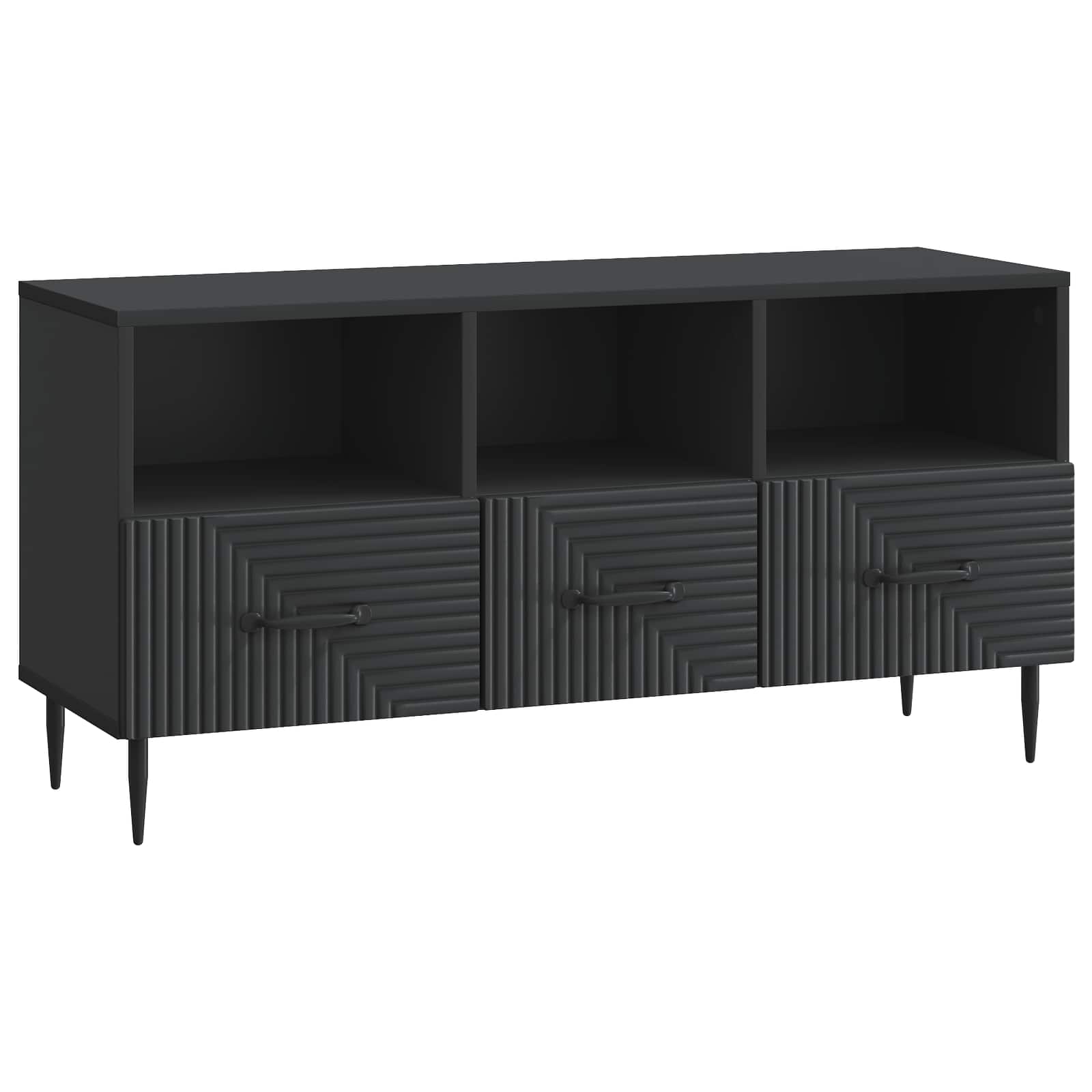 TV ormar s ladicama Crna 102 x 34,5 x 50 cm Konstruirano drvo