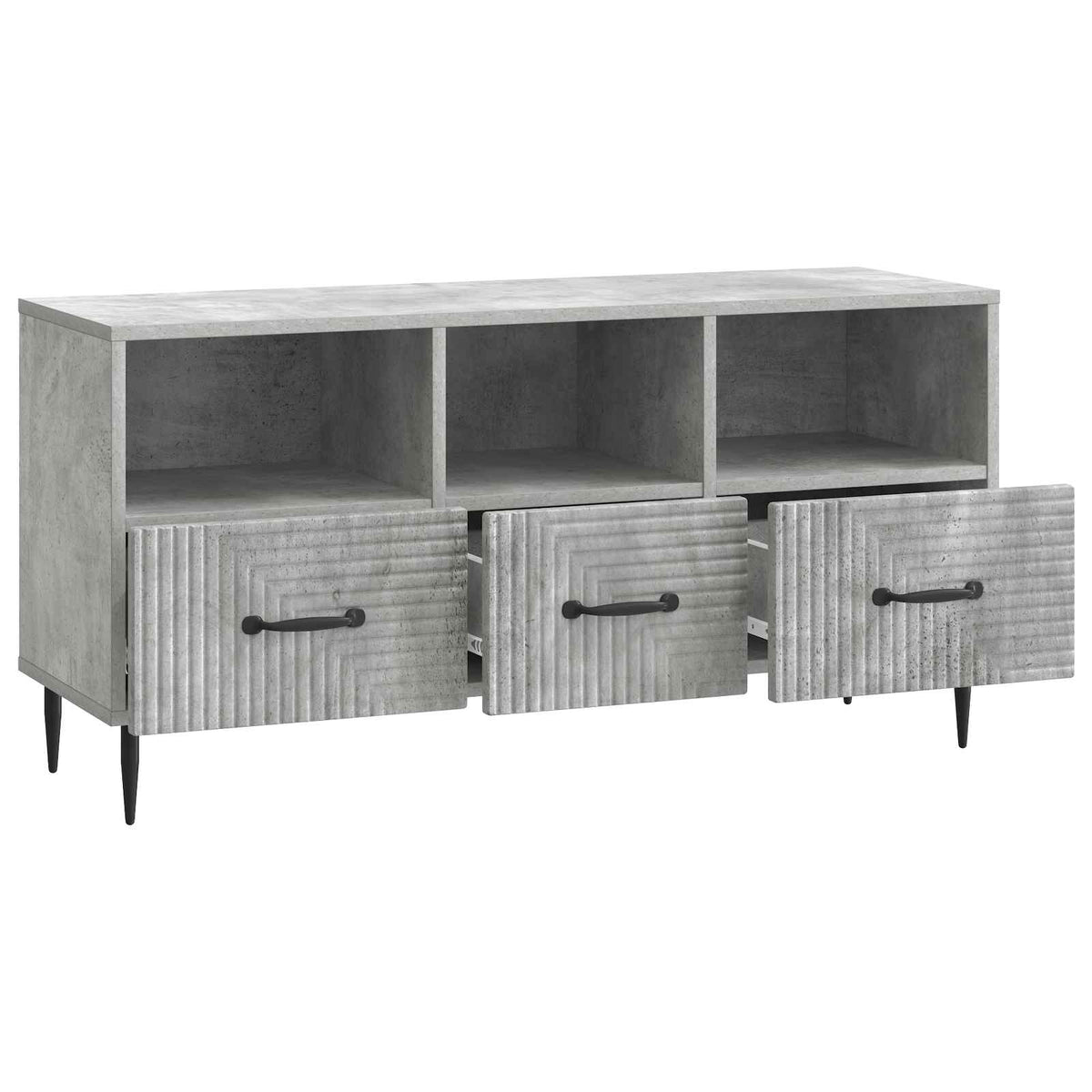 TV ormar Betonska siva 102 x 34,5 x 50 cm Konstruirano drvo