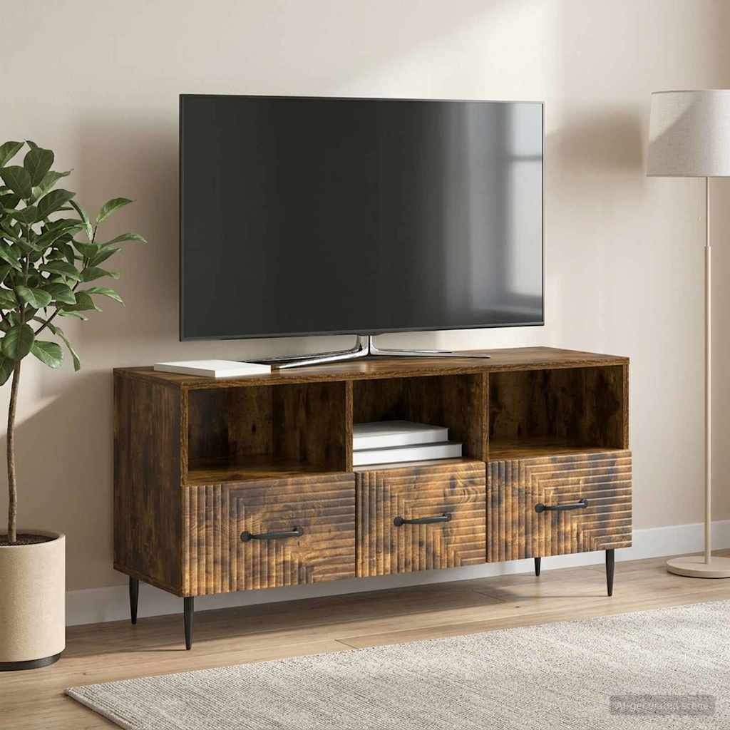 TV ormar Dimljeni hrast 102 x 34,5 x 50 cm Konstruirano drvo