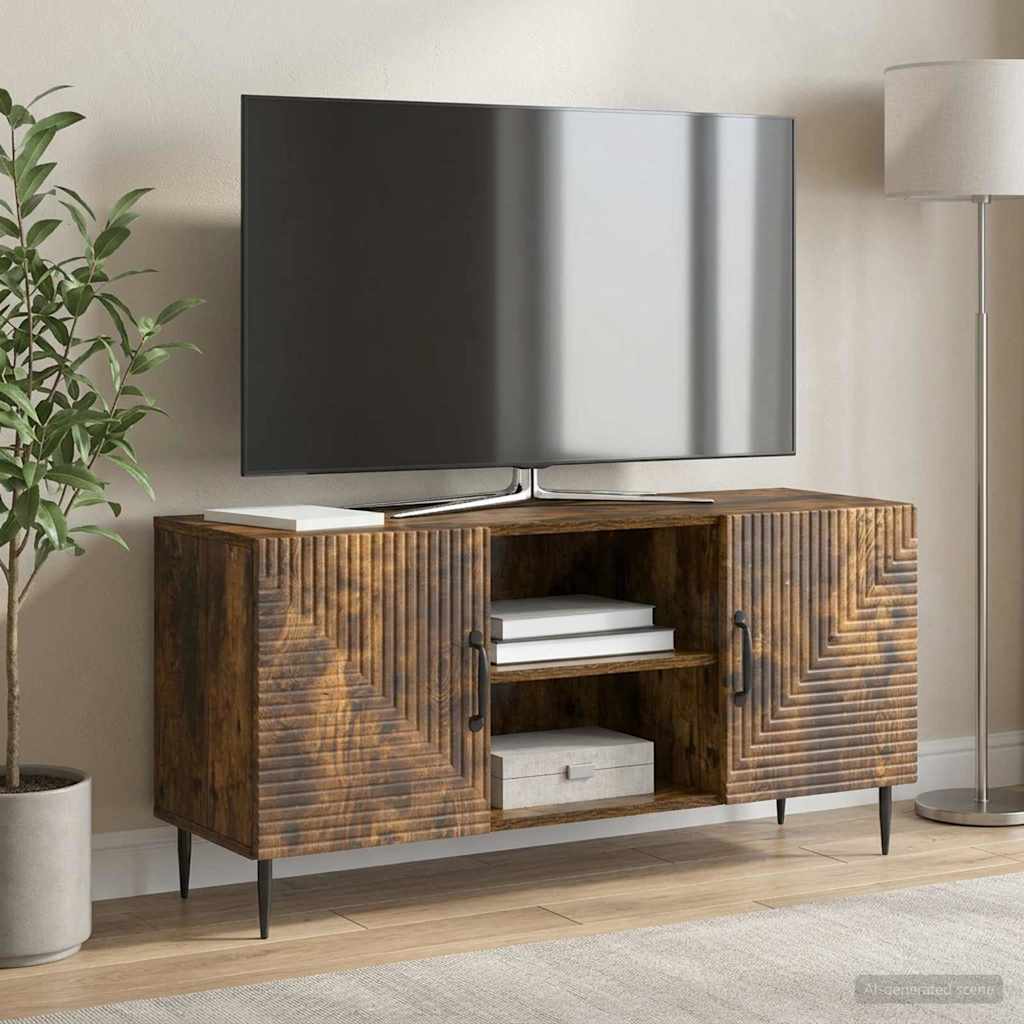 TV ormar Dimljeni hrast 102 x 34,5 x 50 cm Konstruirano drvo