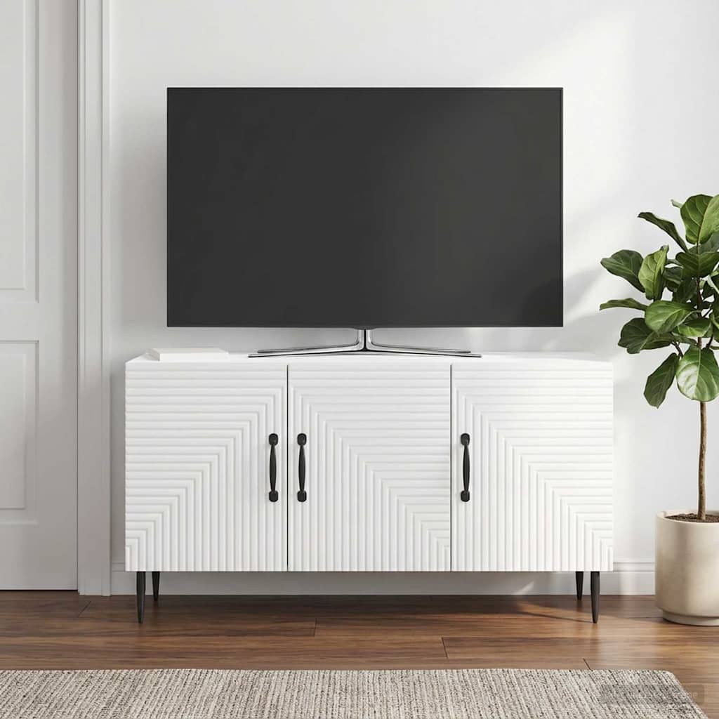 TV ormar Bijela visokog sjaja 99 x 34,5 x 50 cm