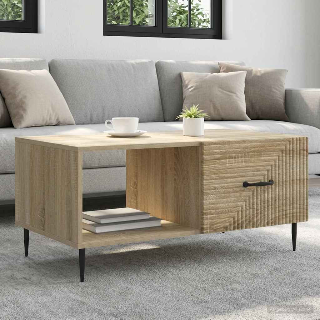 Kava Stol Hrast sonoma 90 x 50 x 40 cm Konstruirano drvo