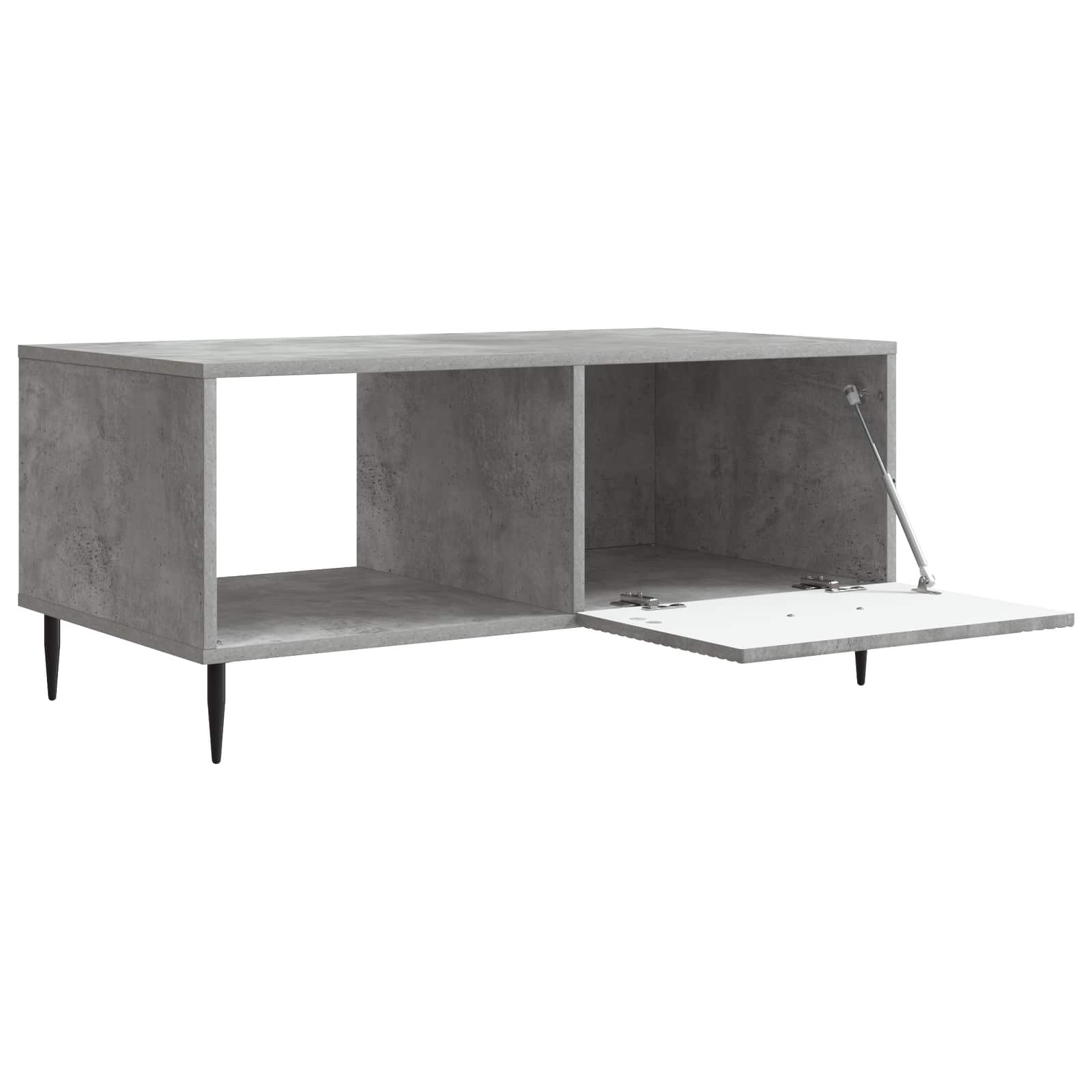 Kava Stol Betonska siva 90 x 50 x 40 cm Konstruirano drvo