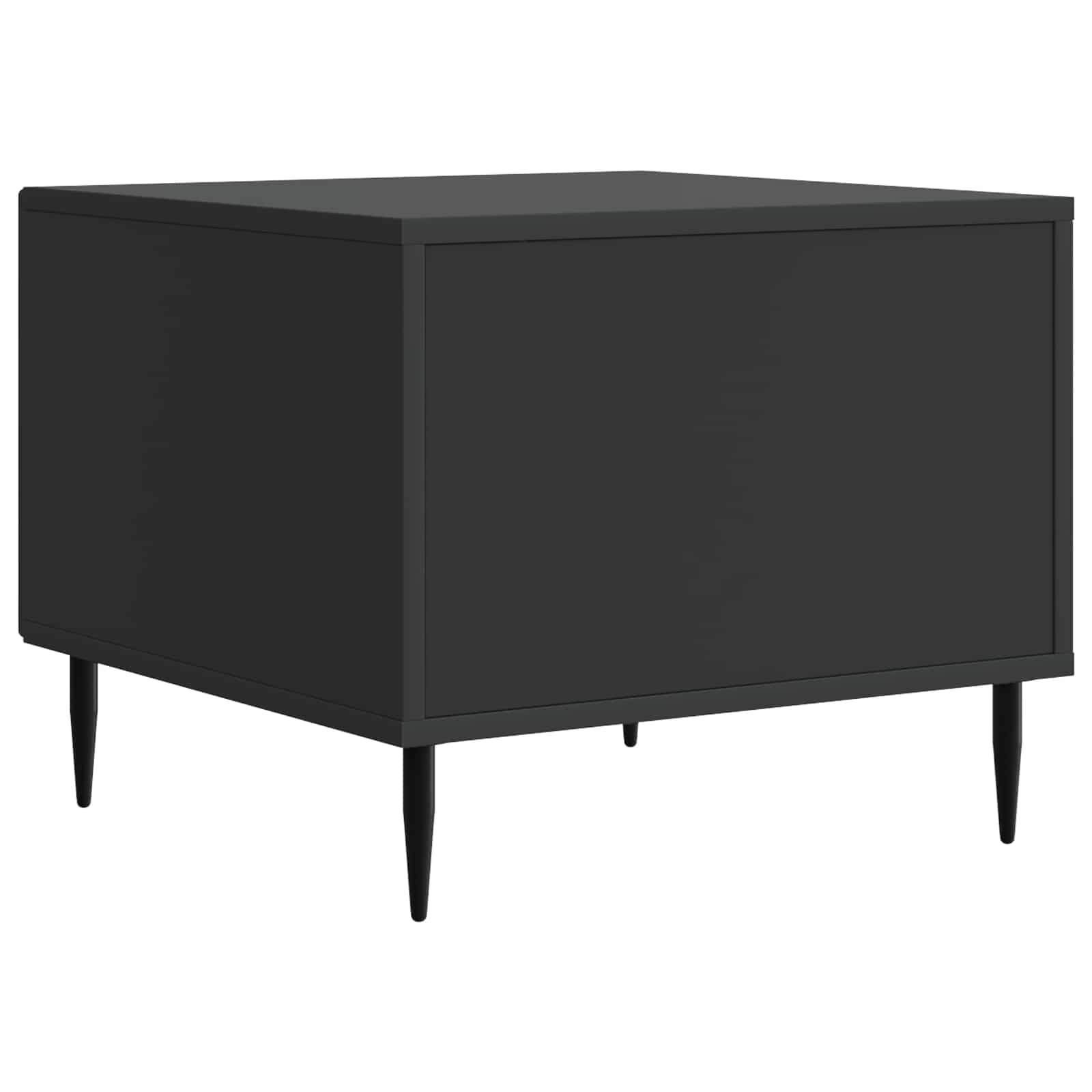 Kava Stol s ladicama Crna 49 x 50 x 40 cm Konstruirano drvo