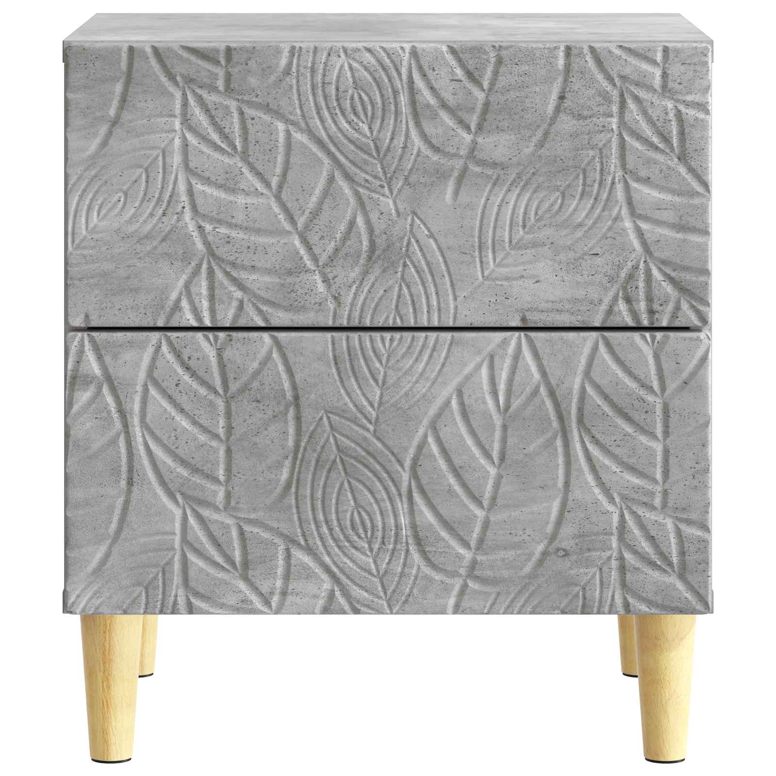 Noćni ormarić Betonska siva 43 x 34,5 x 48 cm Konstruirano drvo