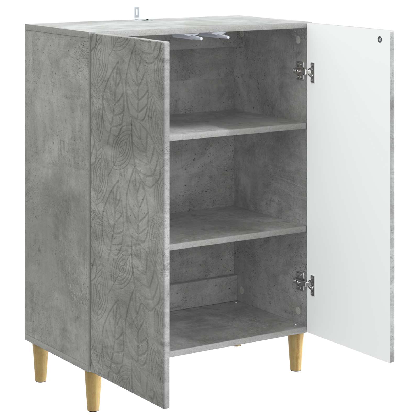 Postol Betonska siva 66 x 34,5 x 90 cm Konstruirano drvo
