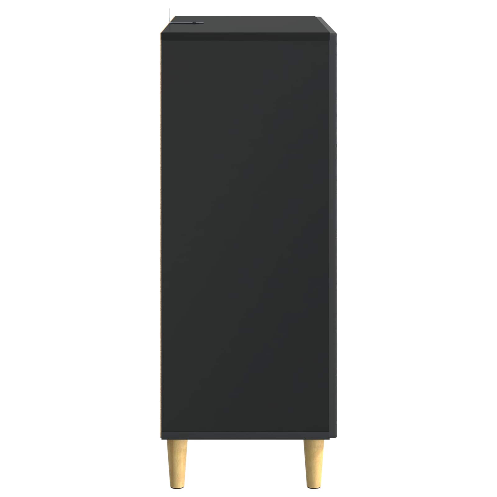 Kreveta Crna 33 x 34,5 x 90 cm Konstruirano drvo