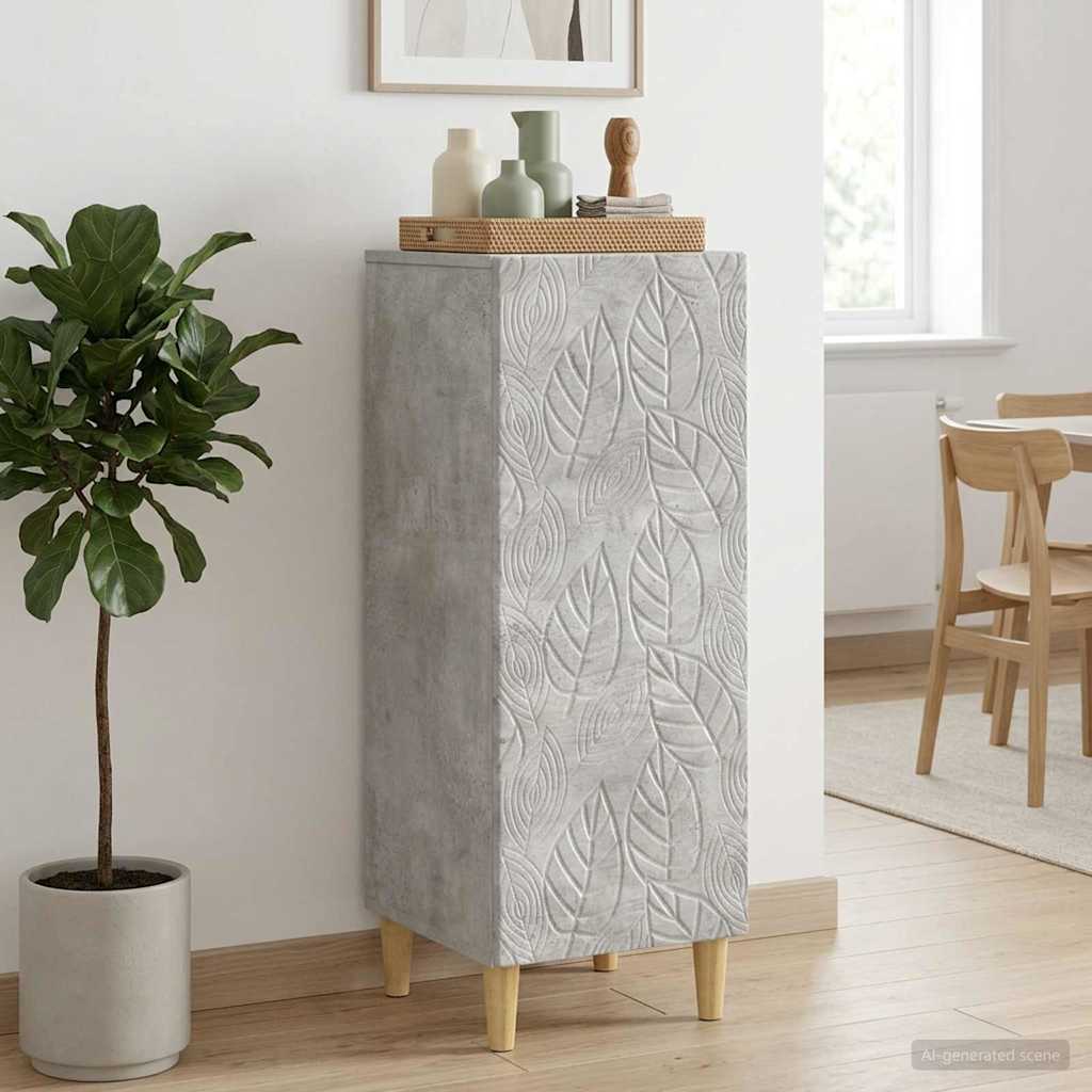 Kreveta Betonska siva 33 x 34,5 x 90 cm Konstruirano drvo