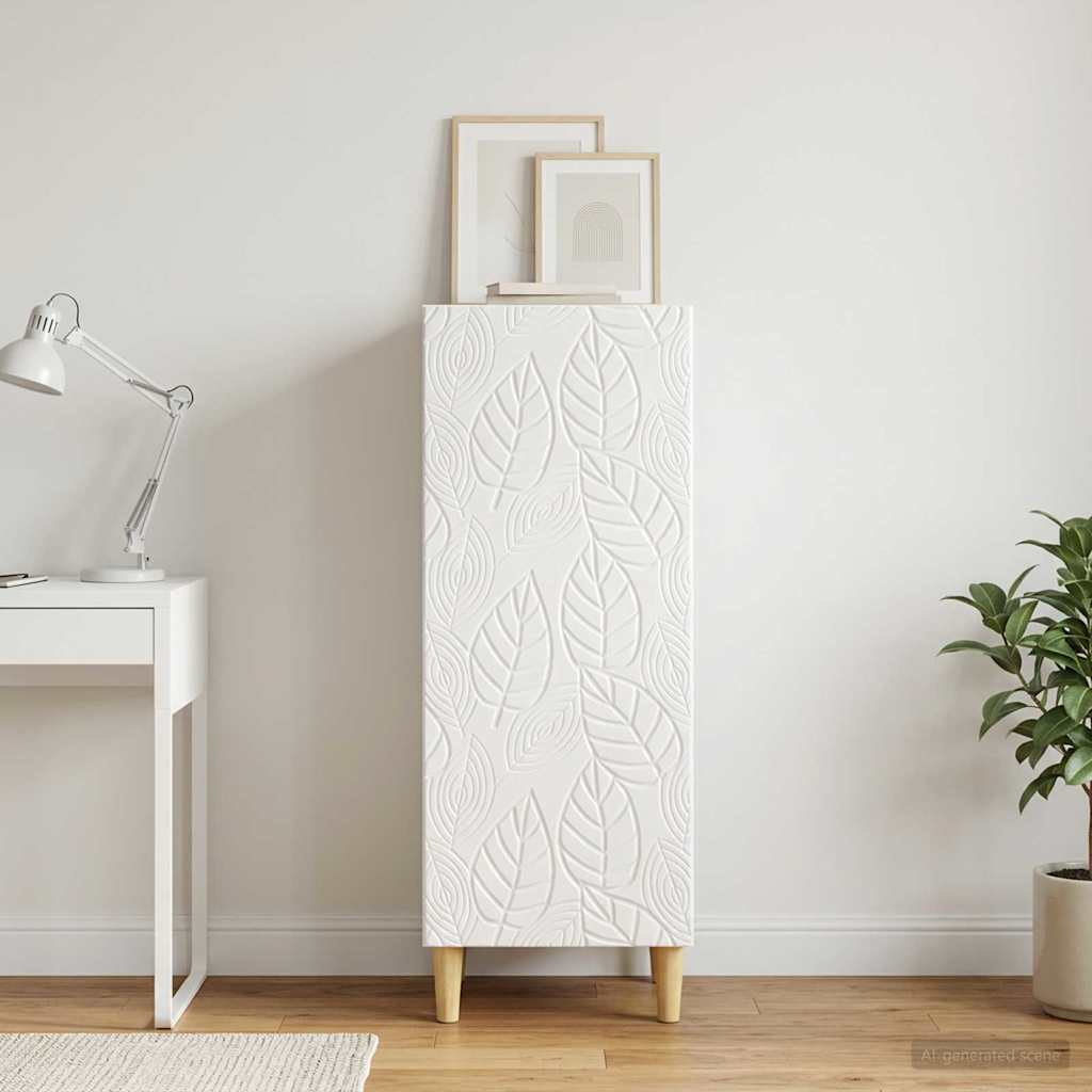 Kreveta Bijela visokog sjaja 33 x 34,5 x 90 cm
