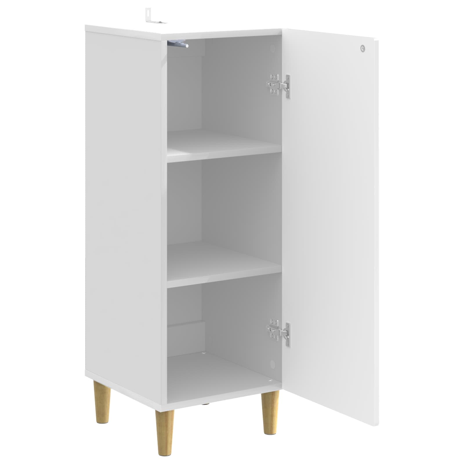 Kreveta Bijela visokog sjaja 33 x 34,5 x 90 cm