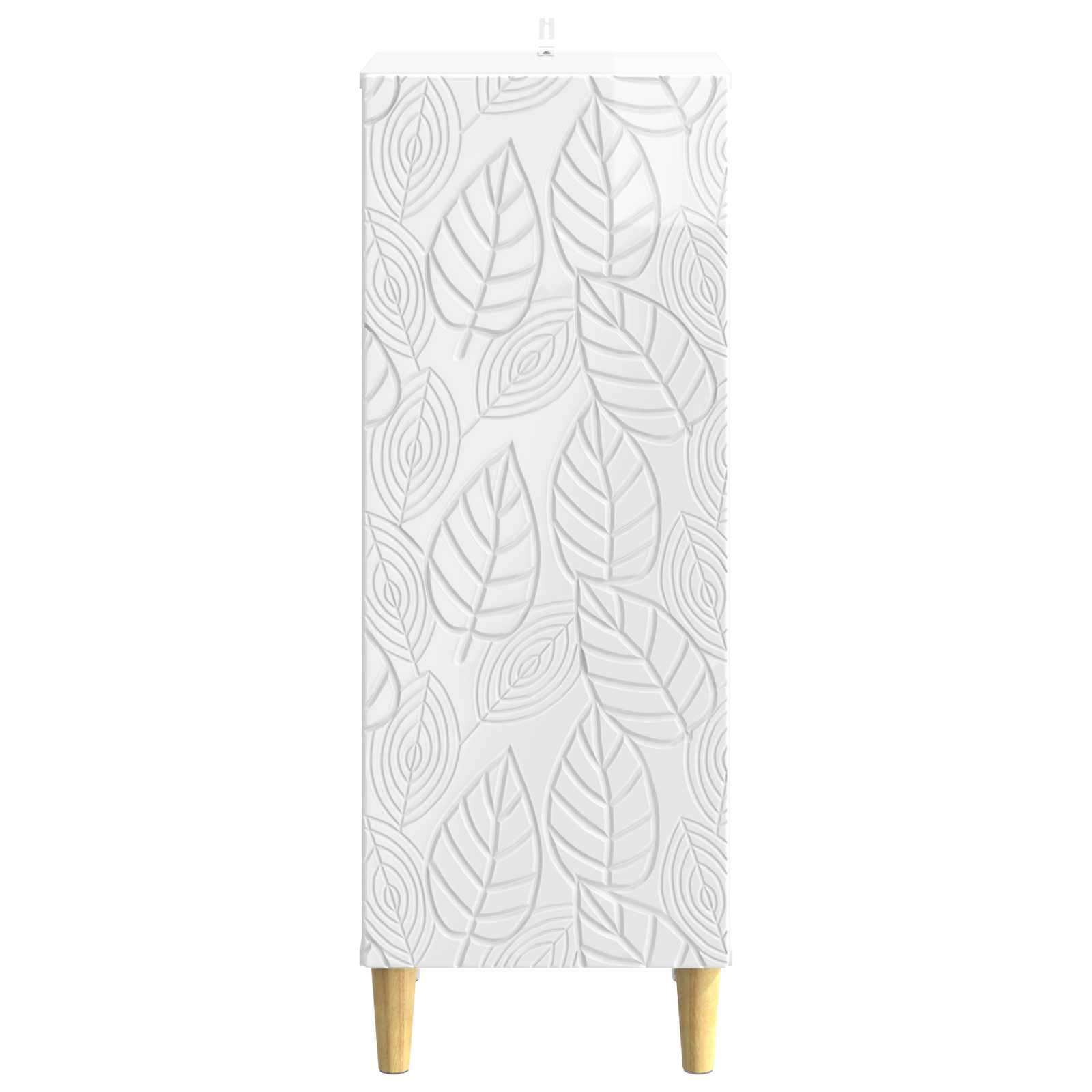 Kreveta Bijela visokog sjaja 33 x 34,5 x 90 cm