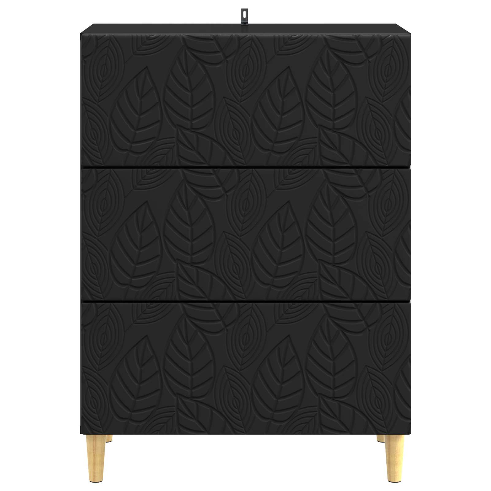 Ormar s ladicama Crna 66 x 34,5 x 90 cm Konstruirano drvo