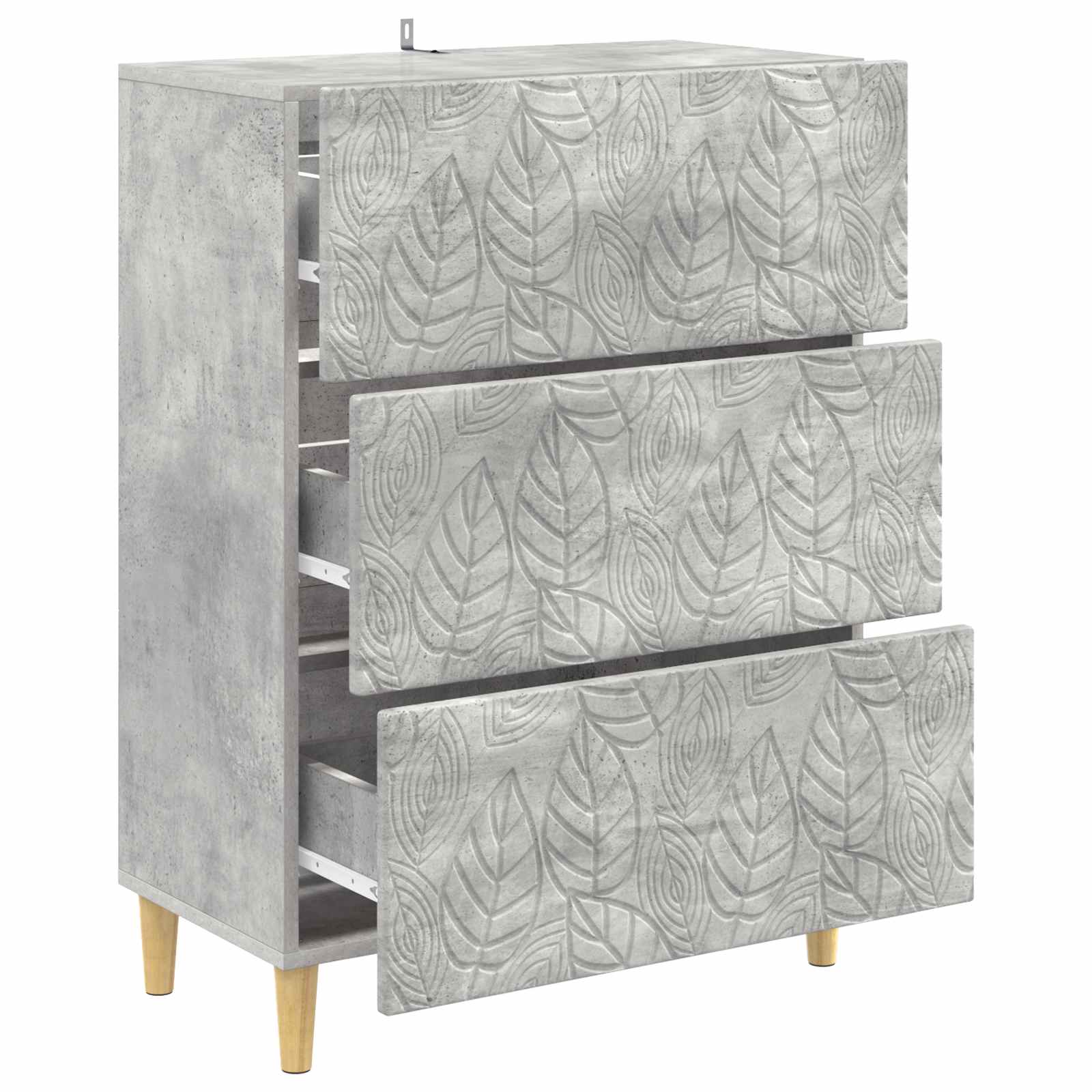 Ormar s ladicama Betonska siva 66 x 34,5 x 90 cm