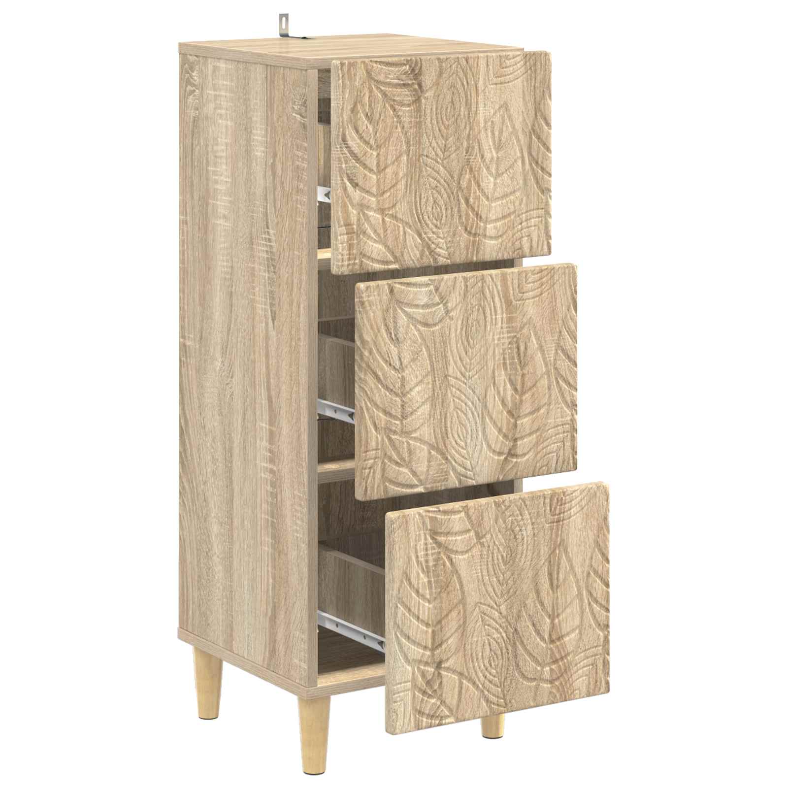 Ormar s ladicama Hrast sonoma 33 x 34,5 x 90 cm