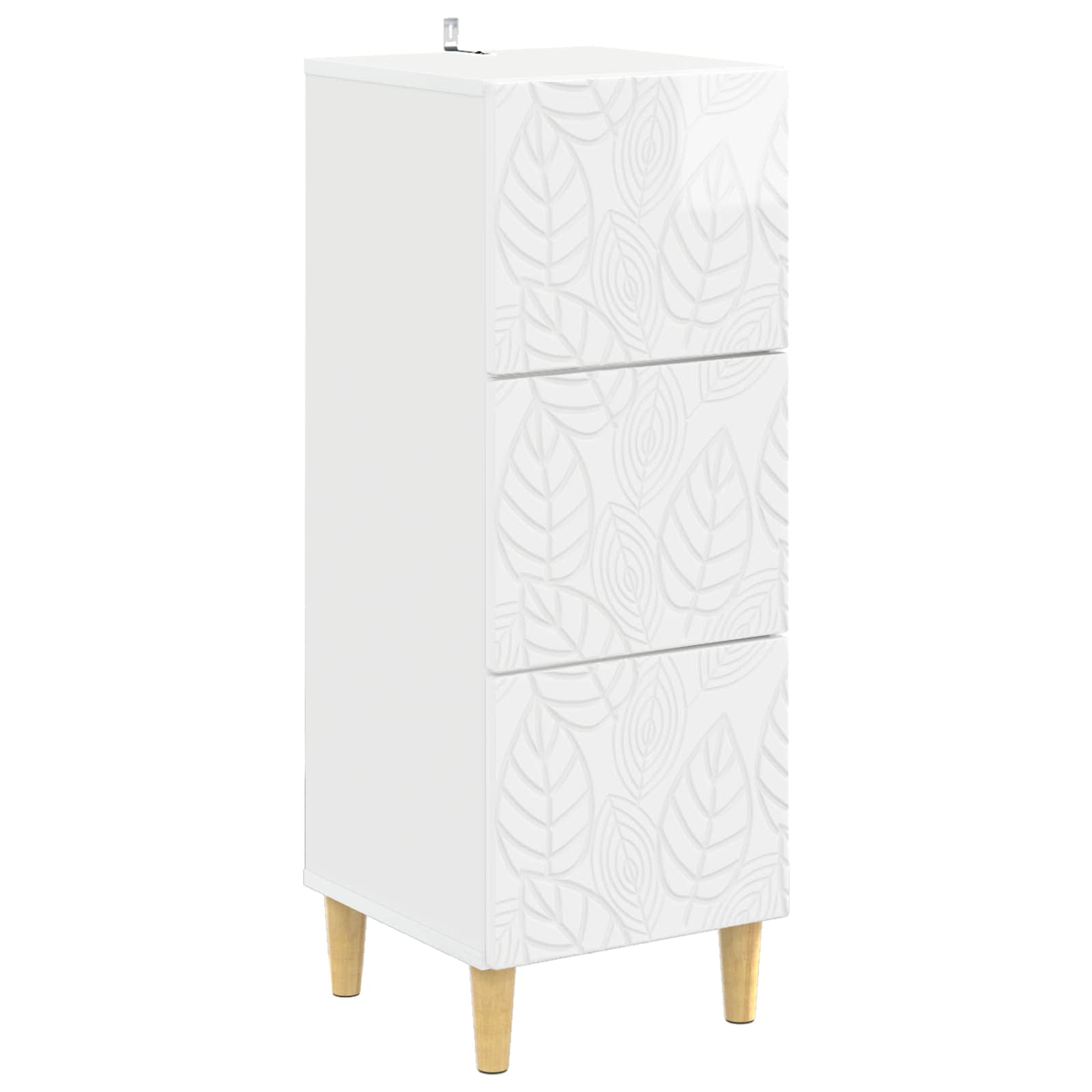 Ormar s ladicama Bijela visokog sjaja 33 x 34,5 x 90 cm