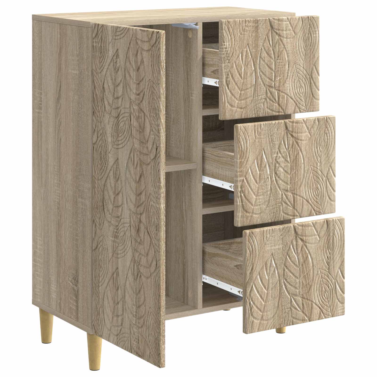 Kreveta Hrast sonoma 66 x 34,5 x 90 cm Konstruirano drvo