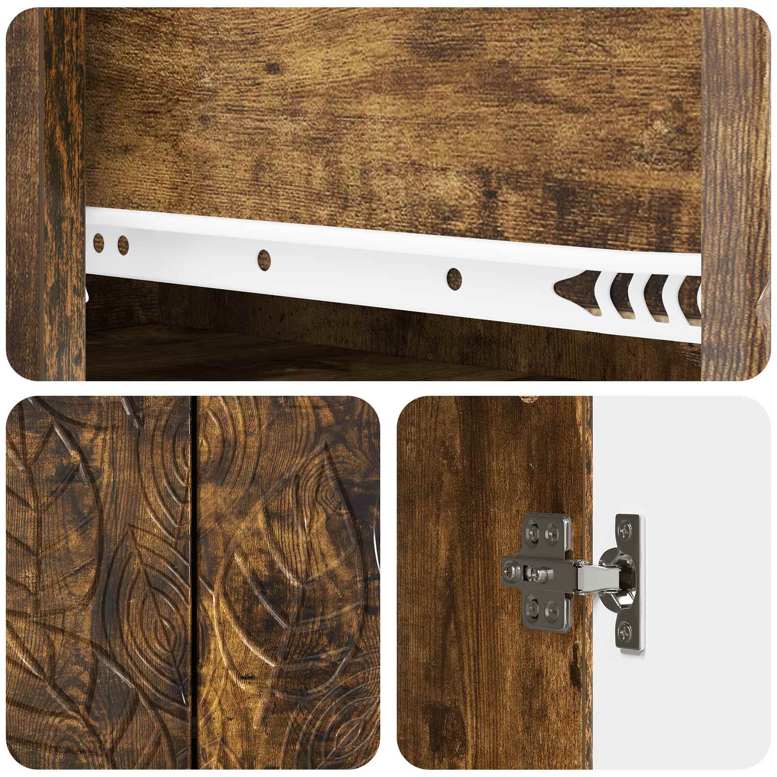 Kreveta Dimljeni hrast 66 x 34,5 x 90 cm Konstruirano drvo