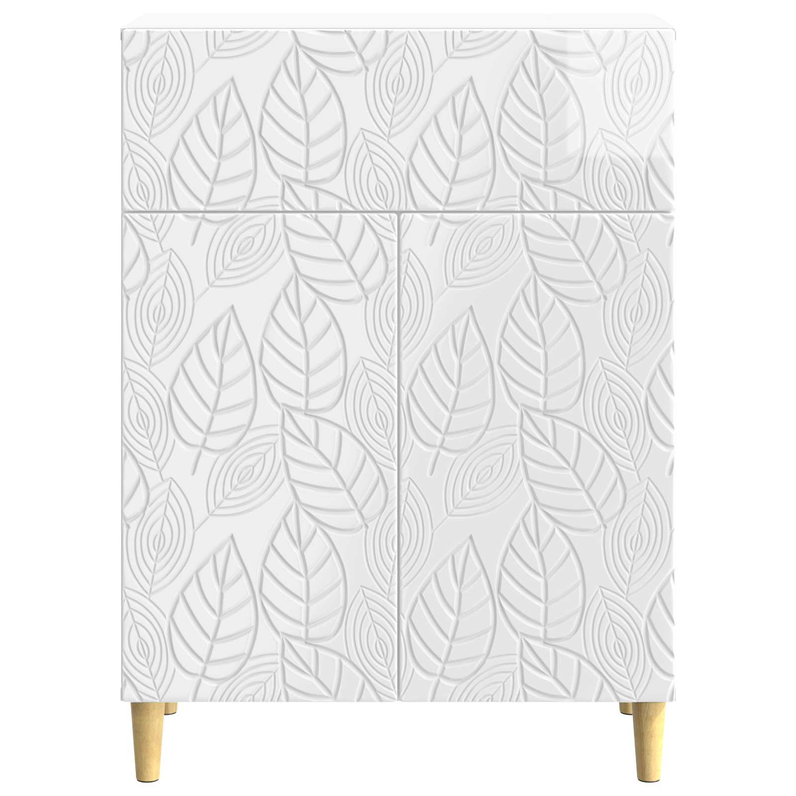 Kreveta Bijela visokog sjaja 66 x 34,5 x 90 cm