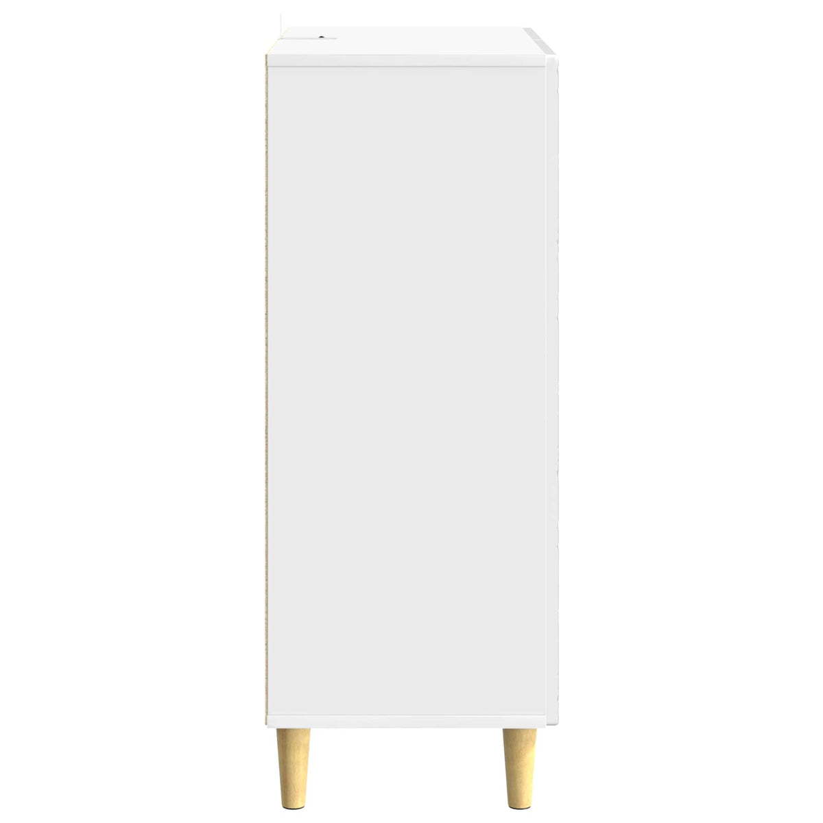 Kreveta Bijela visokog sjaja 66 x 34,5 x 90 cm