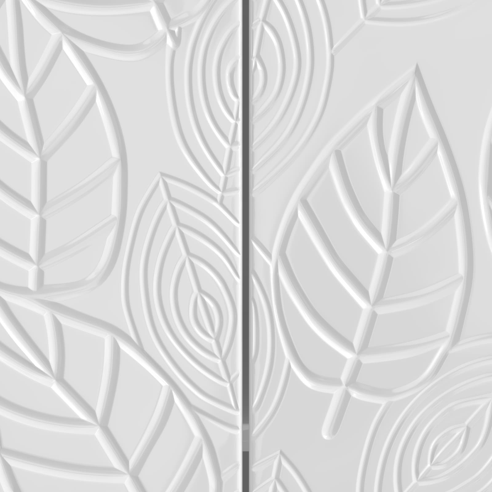 Kreveta Bijela visokog sjaja 89 x 34,5 x 80 cm